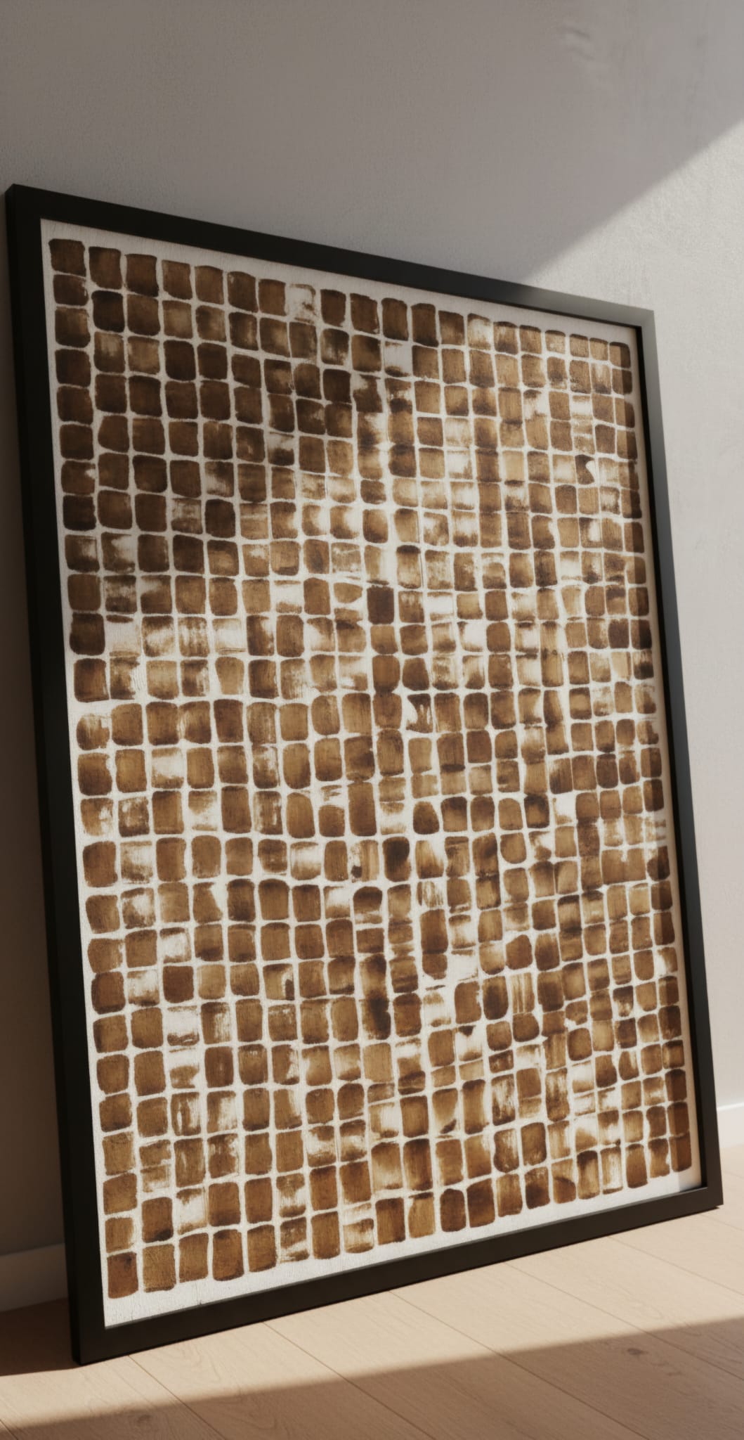 Textured Harmony Toprak Dokusu Serisi Soyut Dokulu Tablo 1026