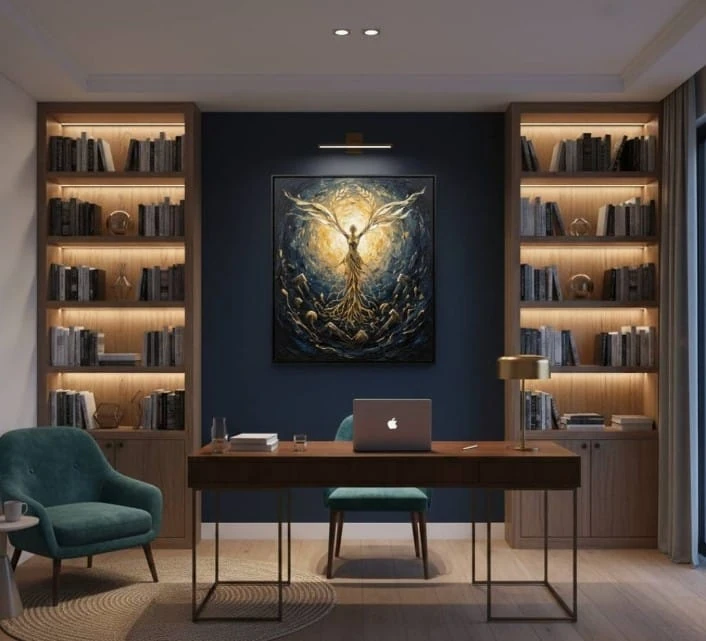 Özgürlüğün Yeryüzünden Yükselişi Dokulu Akrilik Tablo 1013