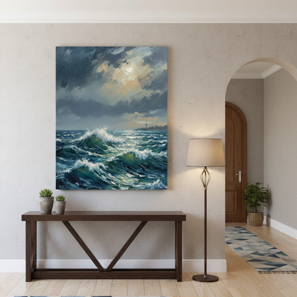 Sonsuz Dalgaların Sesi Dokulu Tablo 1010