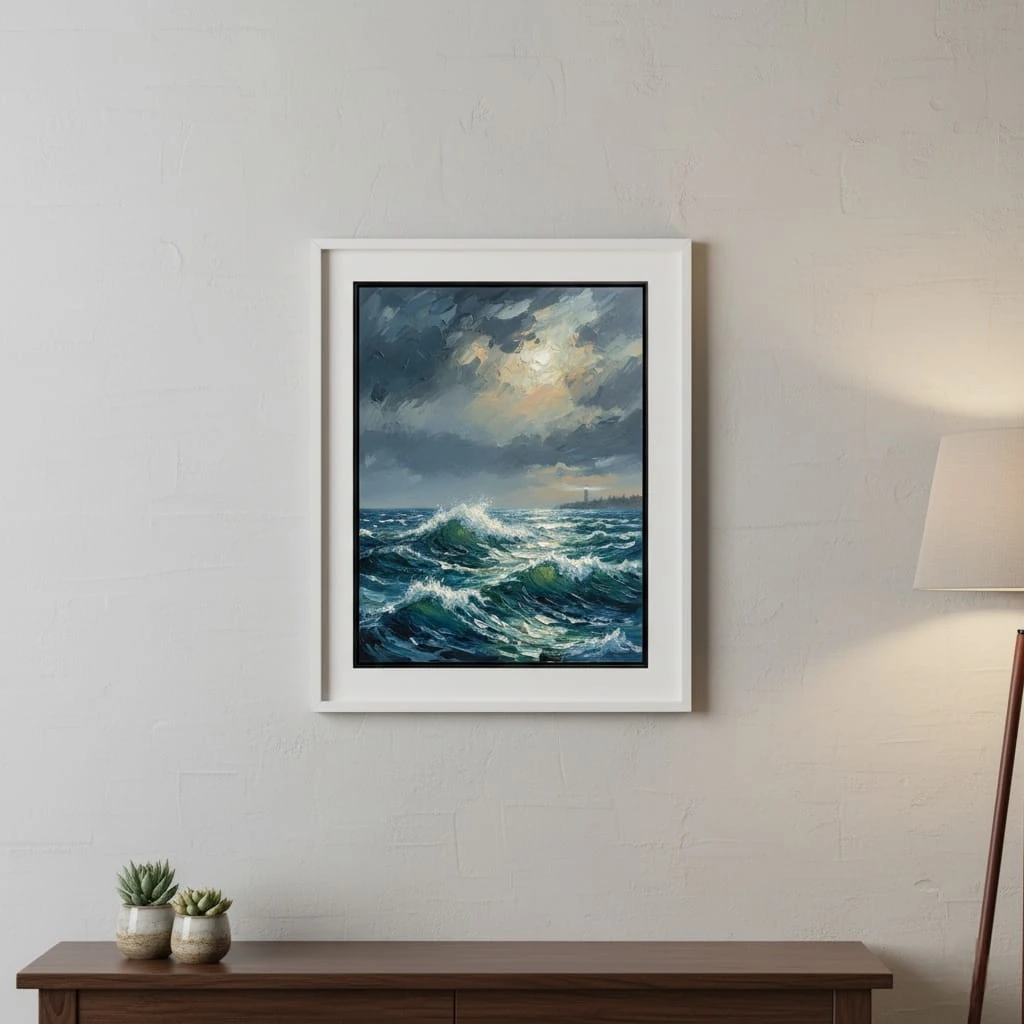 Sonsuz Dalgaların Sesi Dokulu Tablo 1010