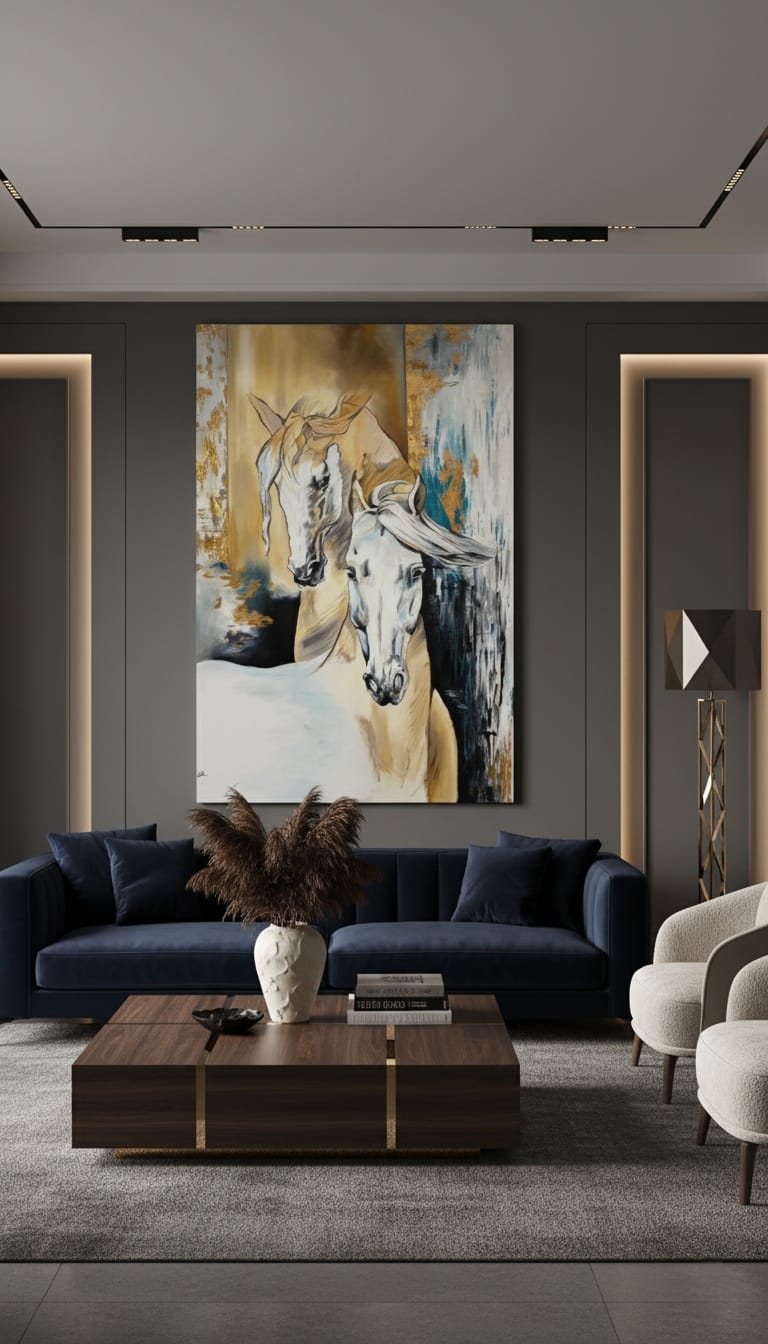 Spirit Horses Yağlı Boya Atlar Tablosu 1009