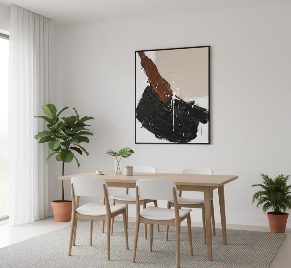 Balanced Lines Soyut Akrilik Boya Tablo 1024