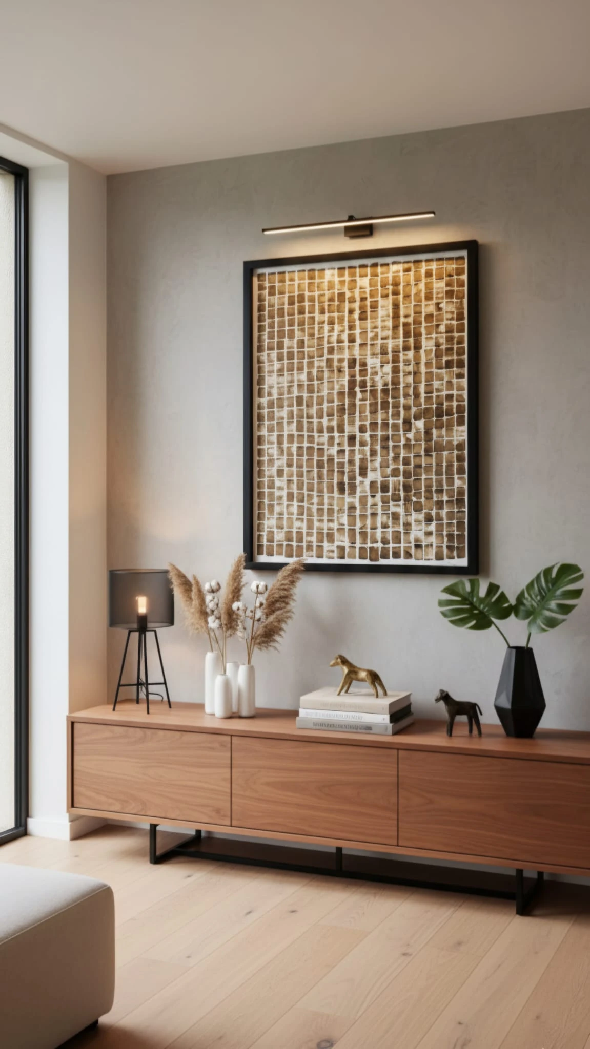 Textured Harmony Toprak Dokusu Serisi Soyut Dokulu Tablo 1026