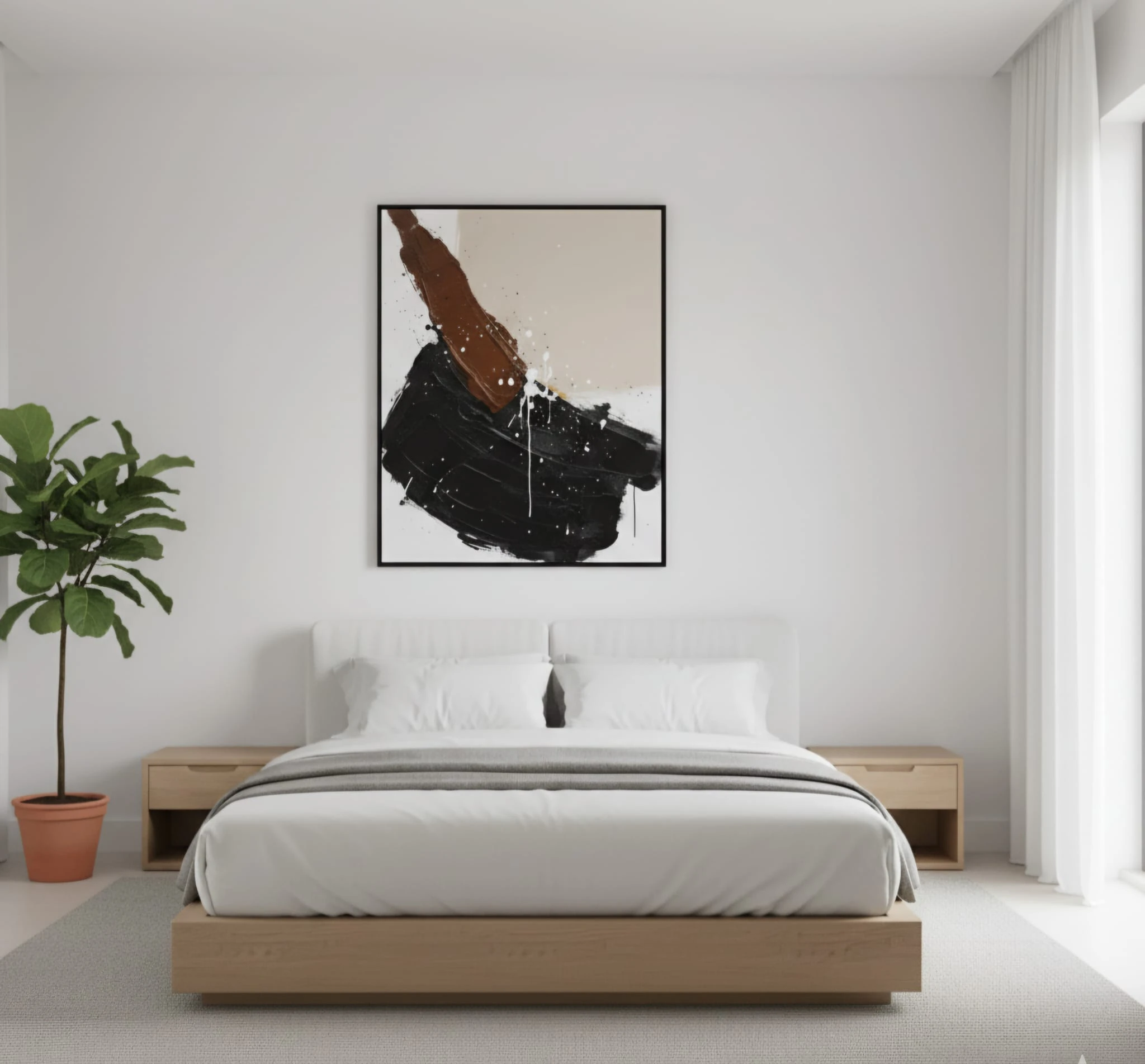 Balanced Lines Soyut Akrilik Boya Tablo 1024