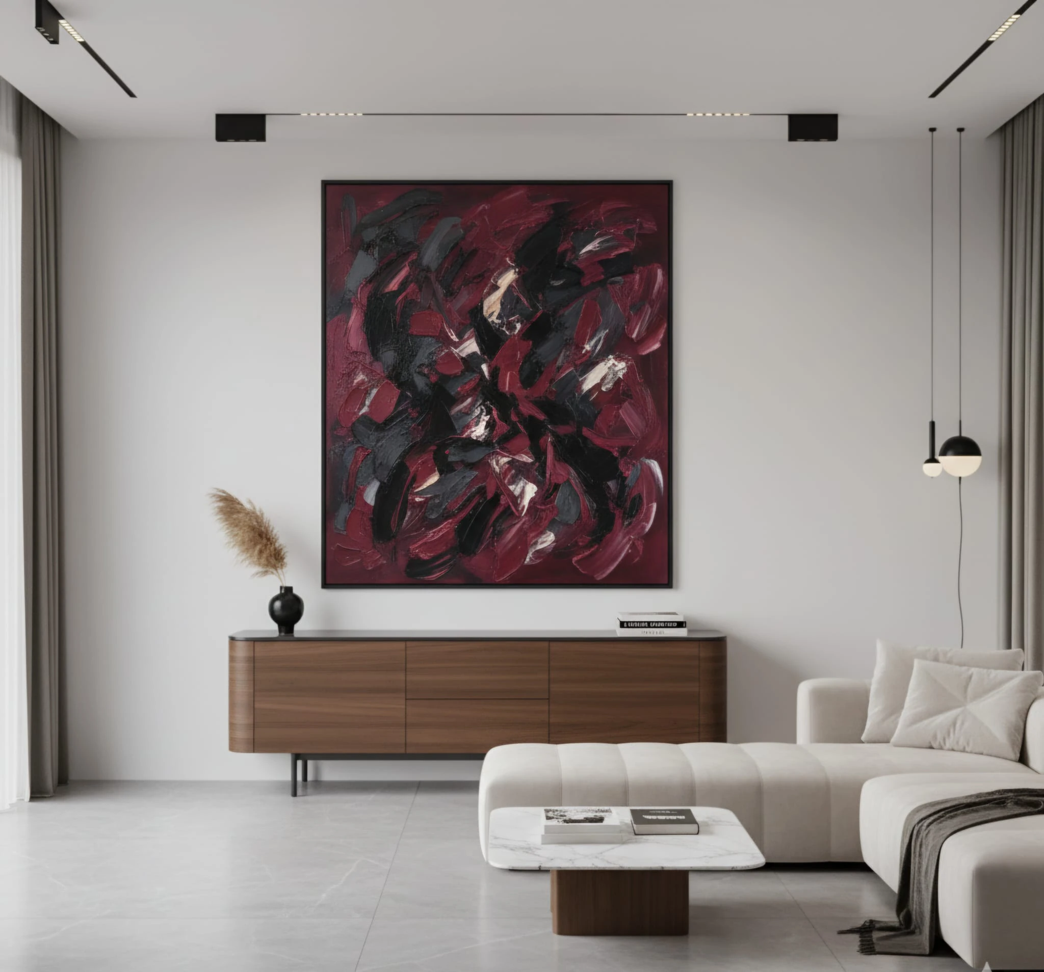 Whisper of Wine Dokulu Akrilik Boya Tablosu 1002