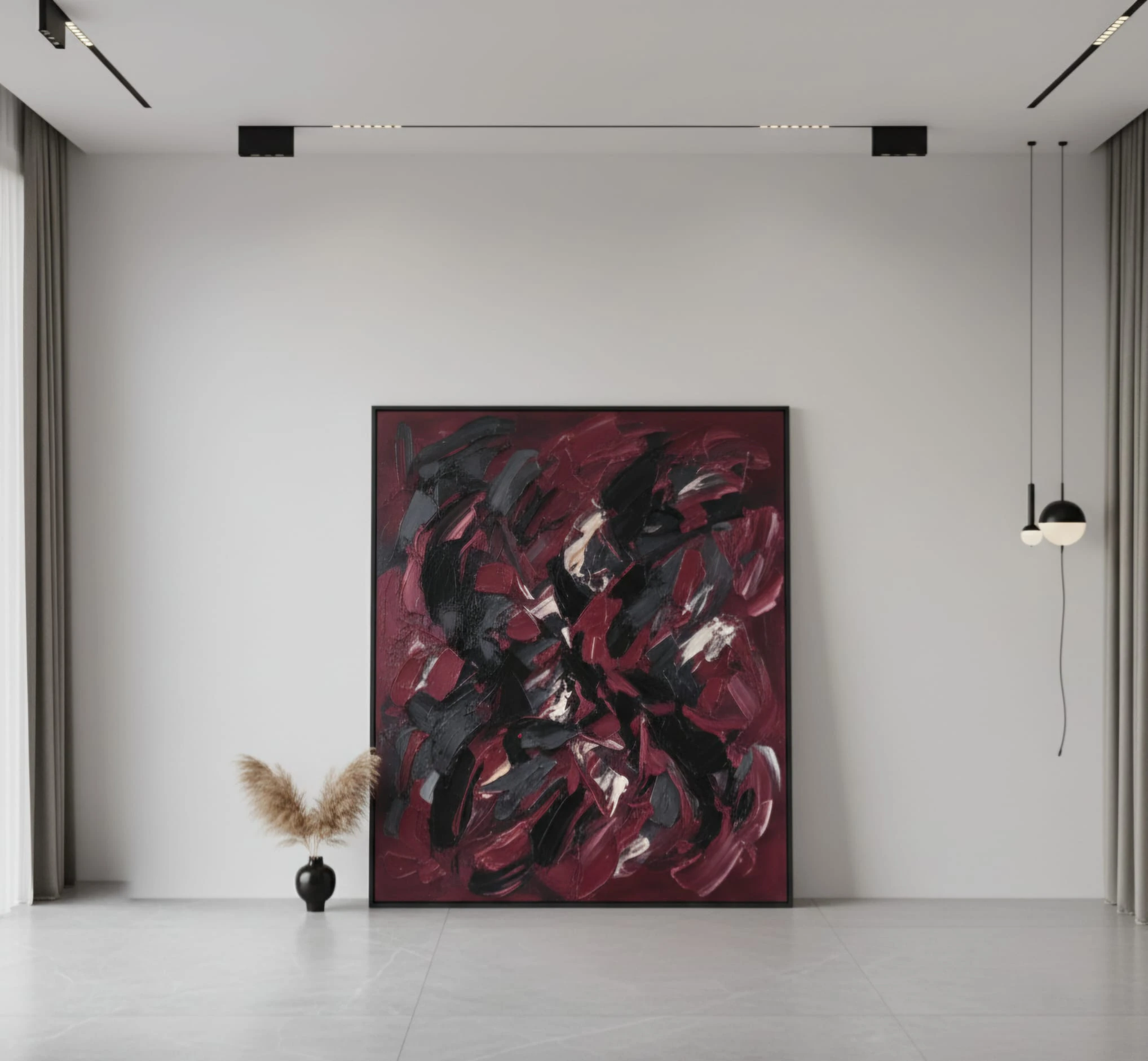 Whisper of Wine Dokulu Akrilik Boya Tablosu 1002