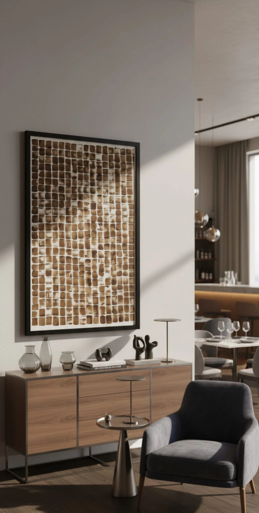 Textured Harmony Toprak Dokusu Serisi Soyut Dokulu Tablo 1026