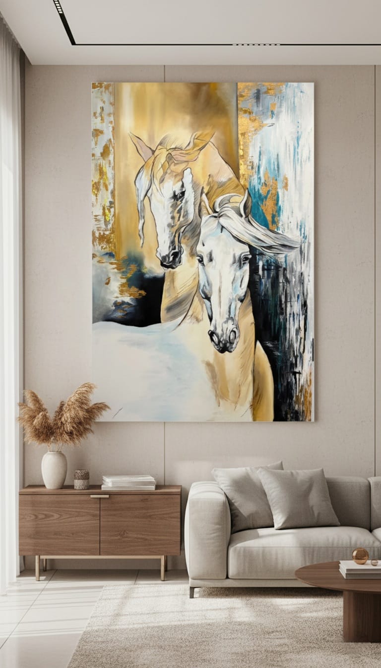 Spirit Horses Yağlı Boya Atlar Tablosu 1009