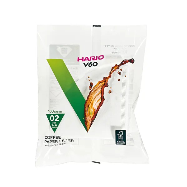 Hario v60 02 Filter Paper - 100 Adet