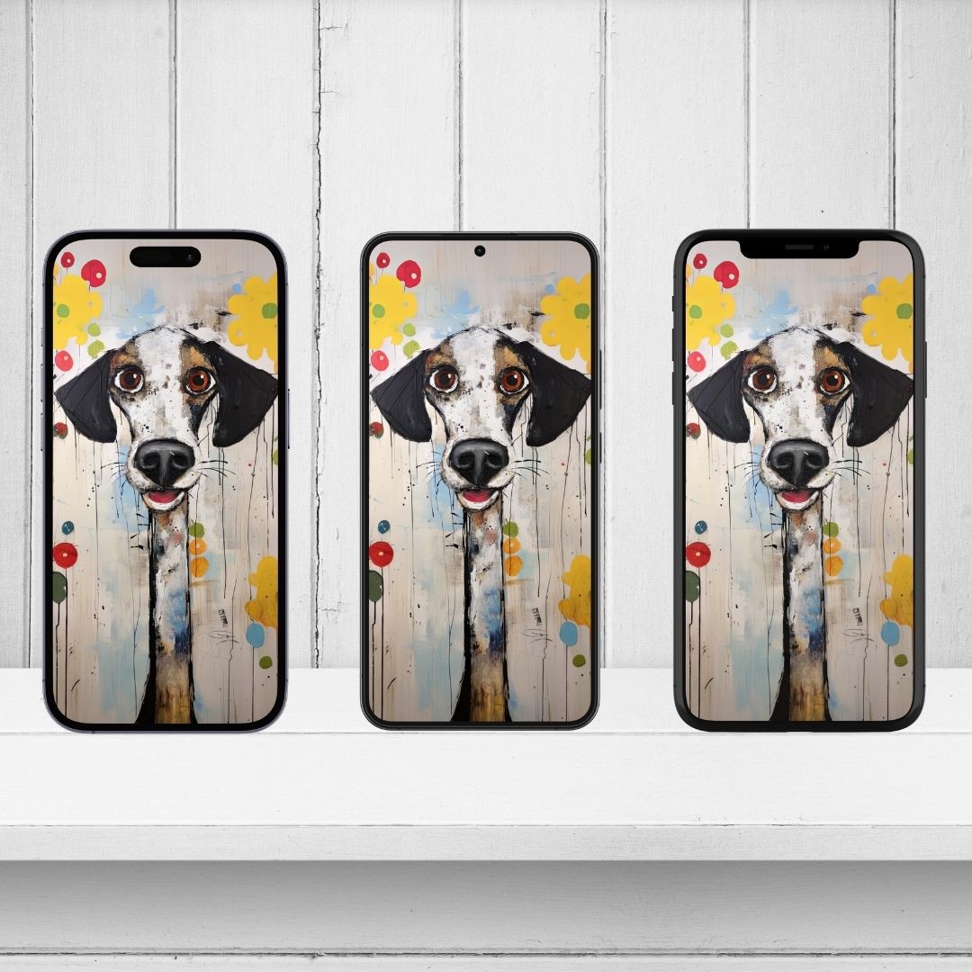 Whimsical Dog Telefon Duvar Kağıdı