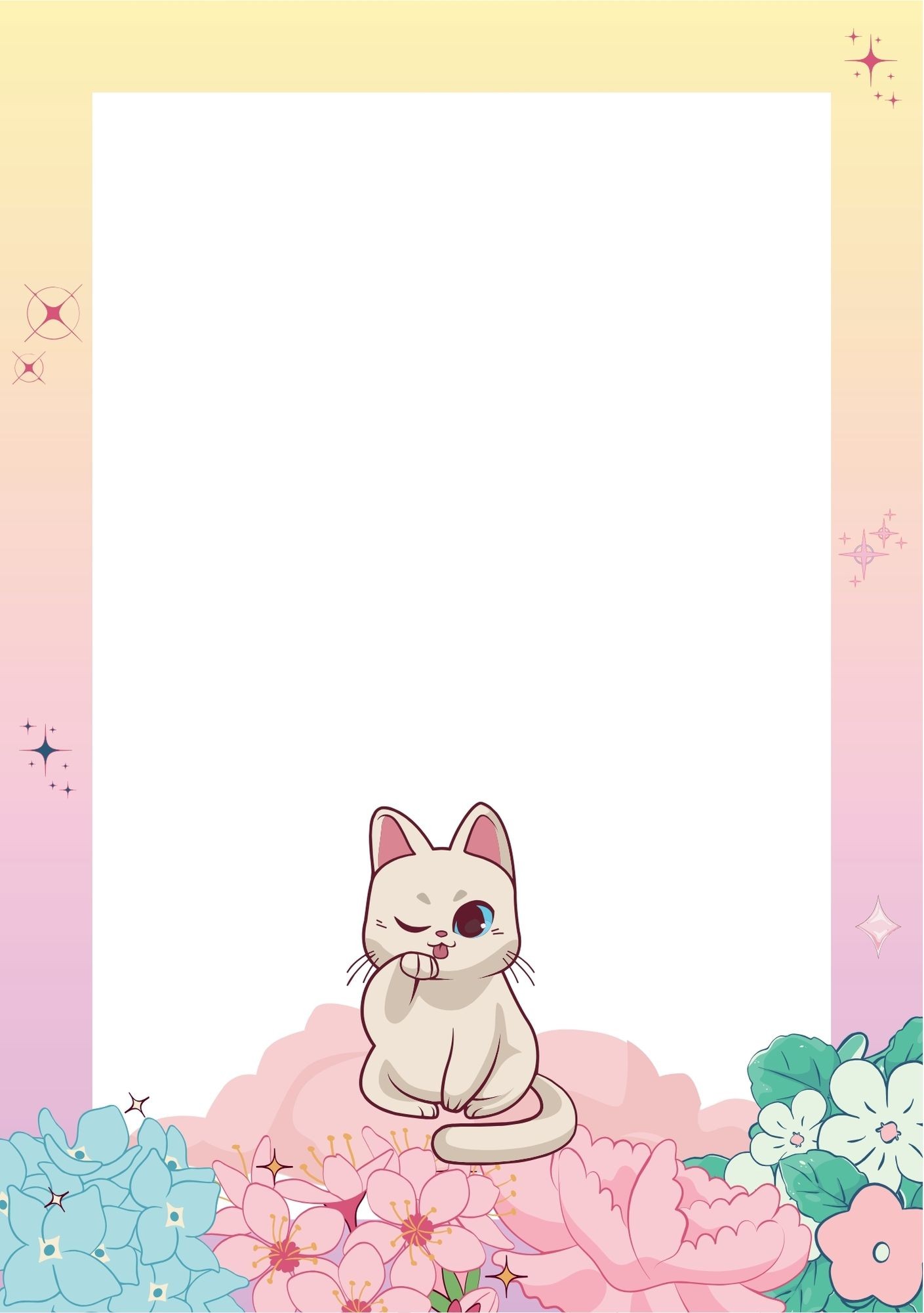 Kawaii Cat A5 Notepad