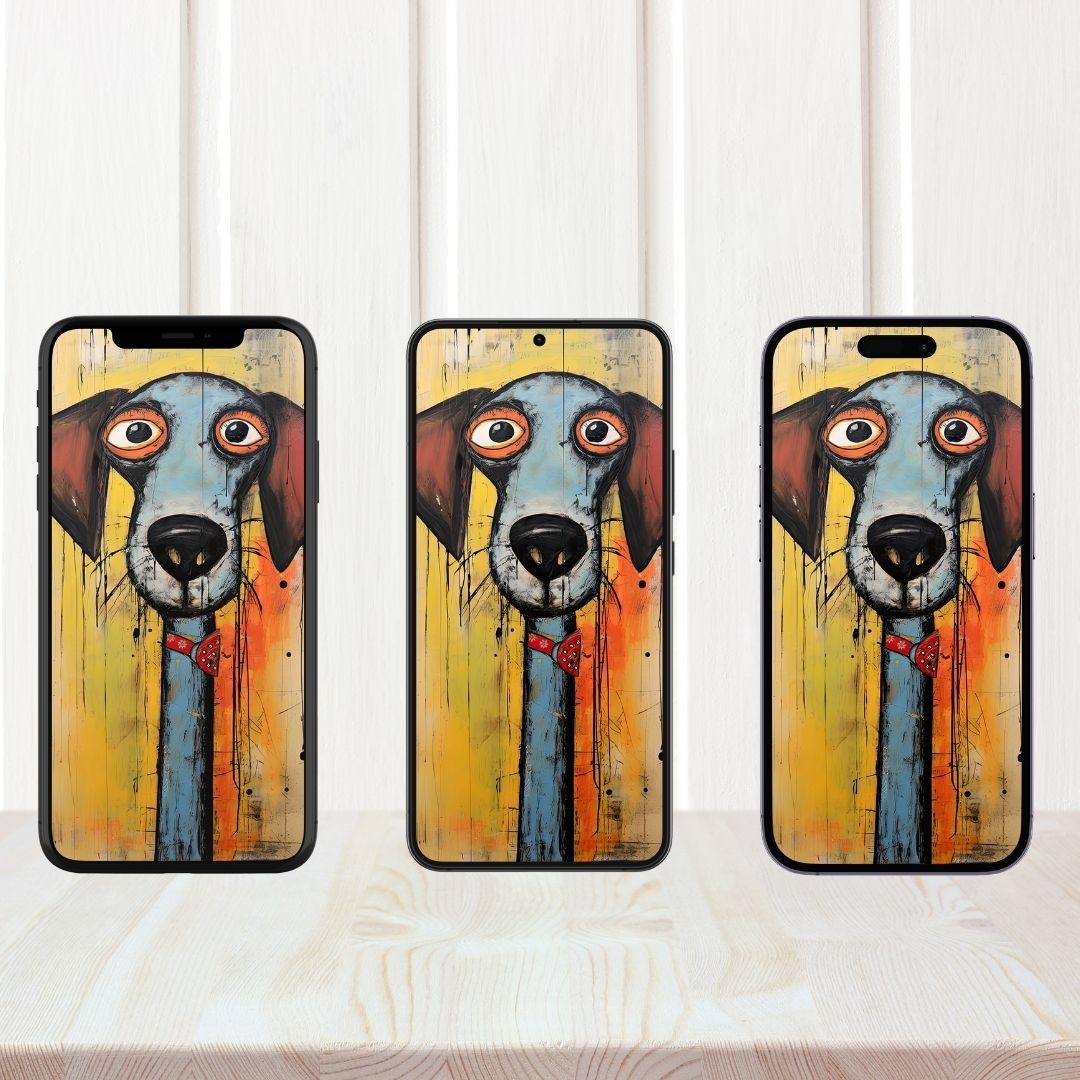 Whimsical Dog Telefon Duvar Kağıdı