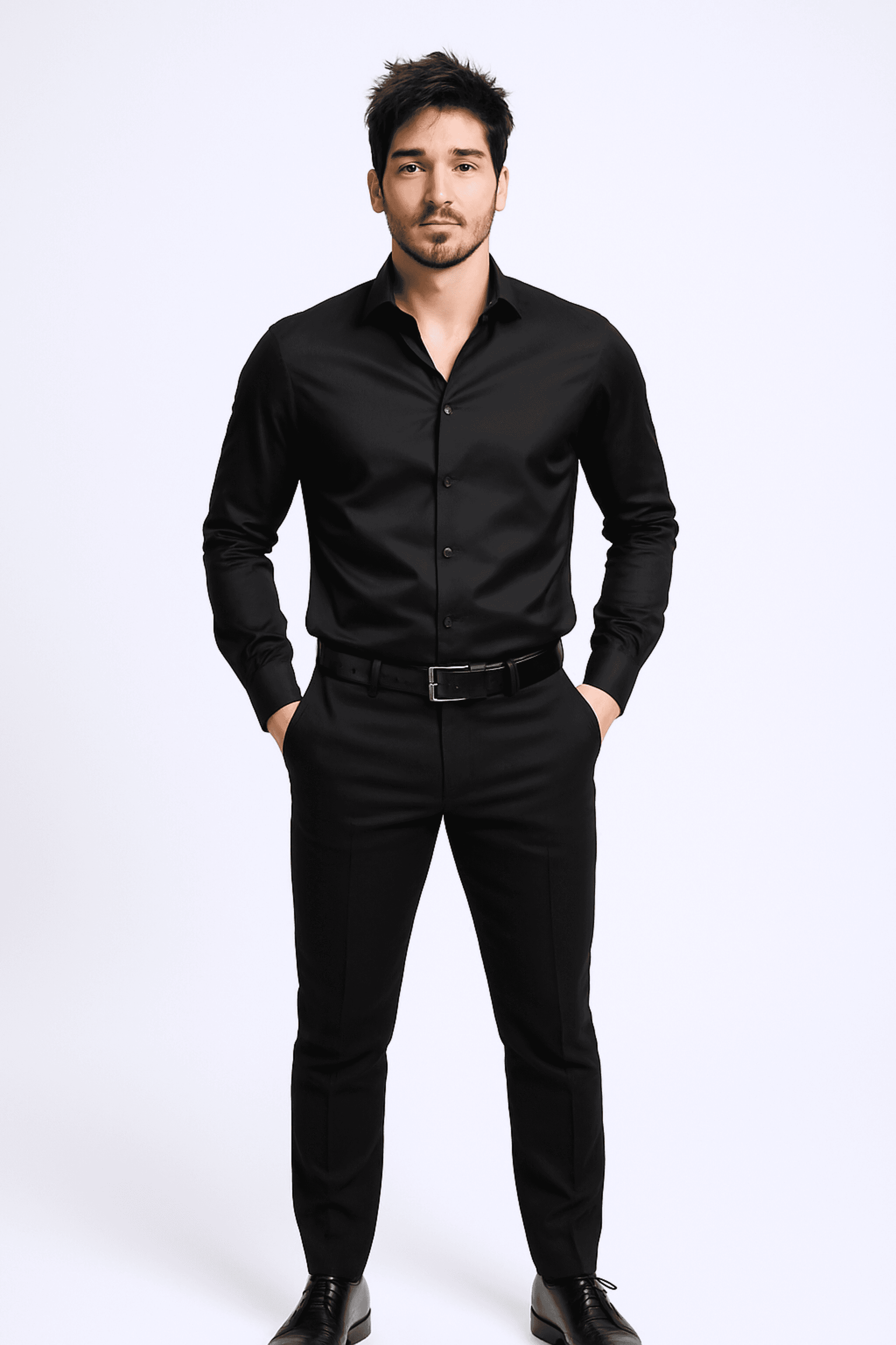Pamuk Saten Slim Fit Gömlek