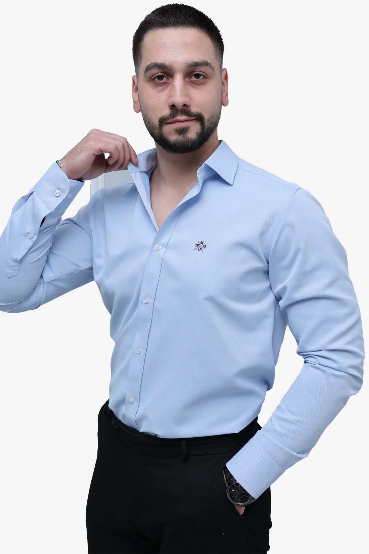 Armürlü Slim Fit Gömlek