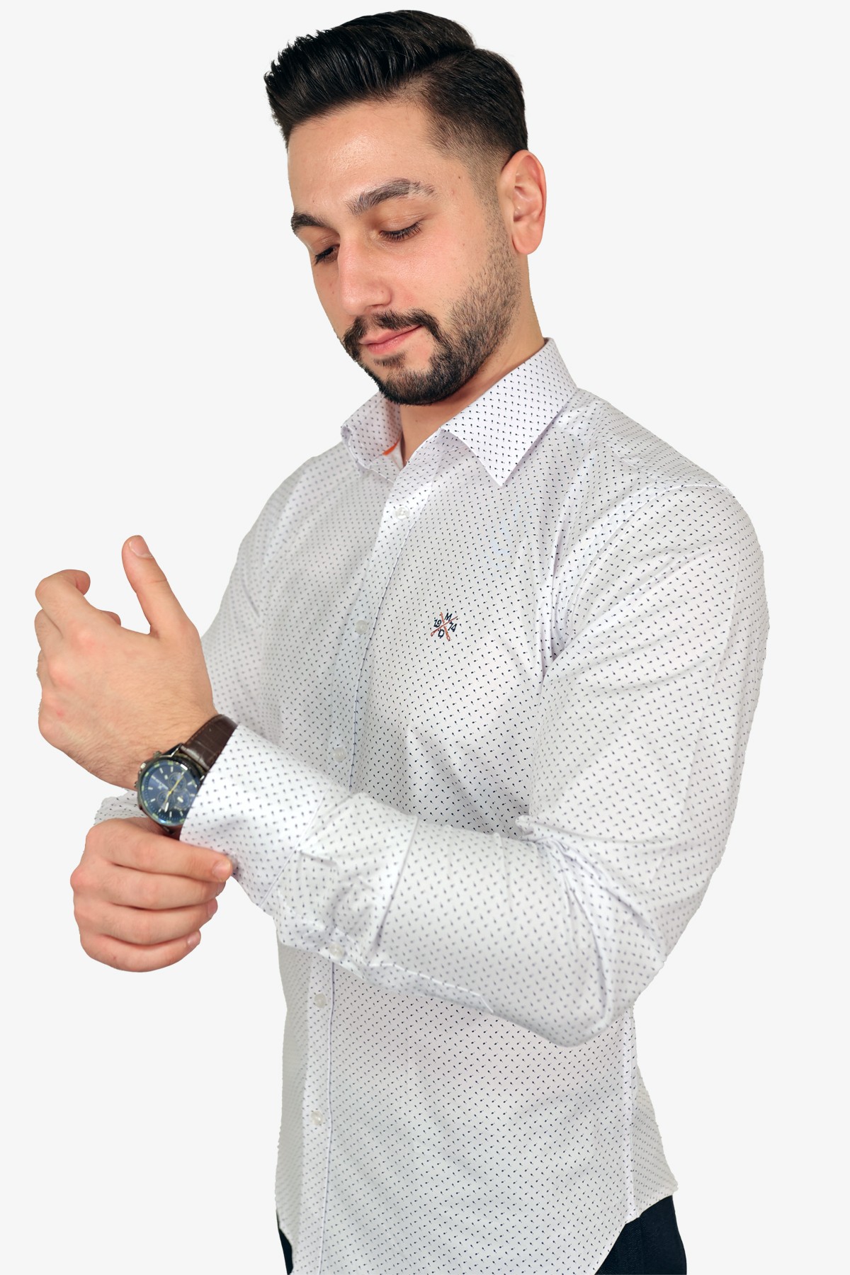 Armürlü Slim Fit Gömlek