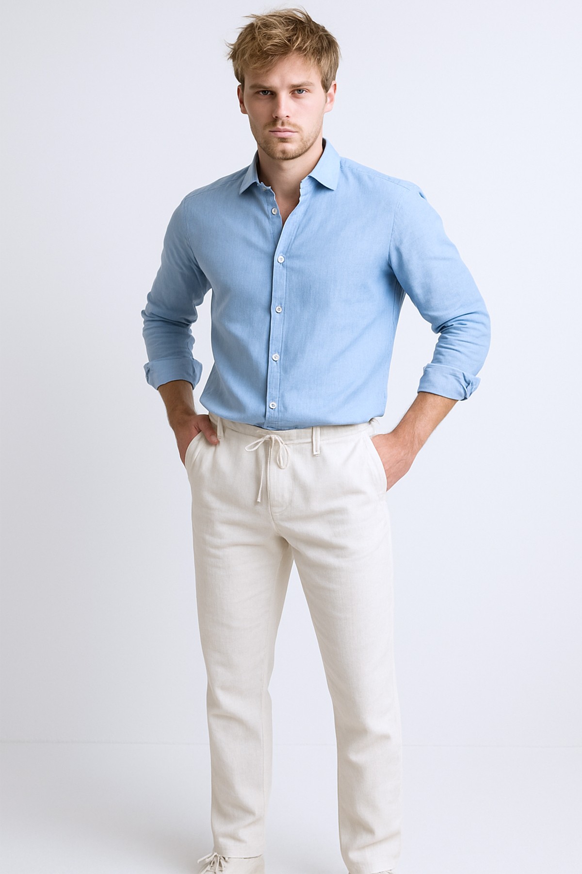 İPLİ KETEN PANTOLON