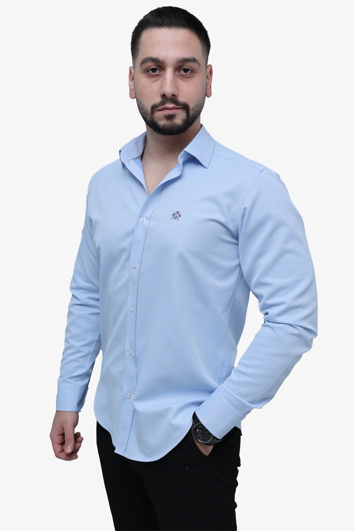 Armürlü Slim Fit Gömlek