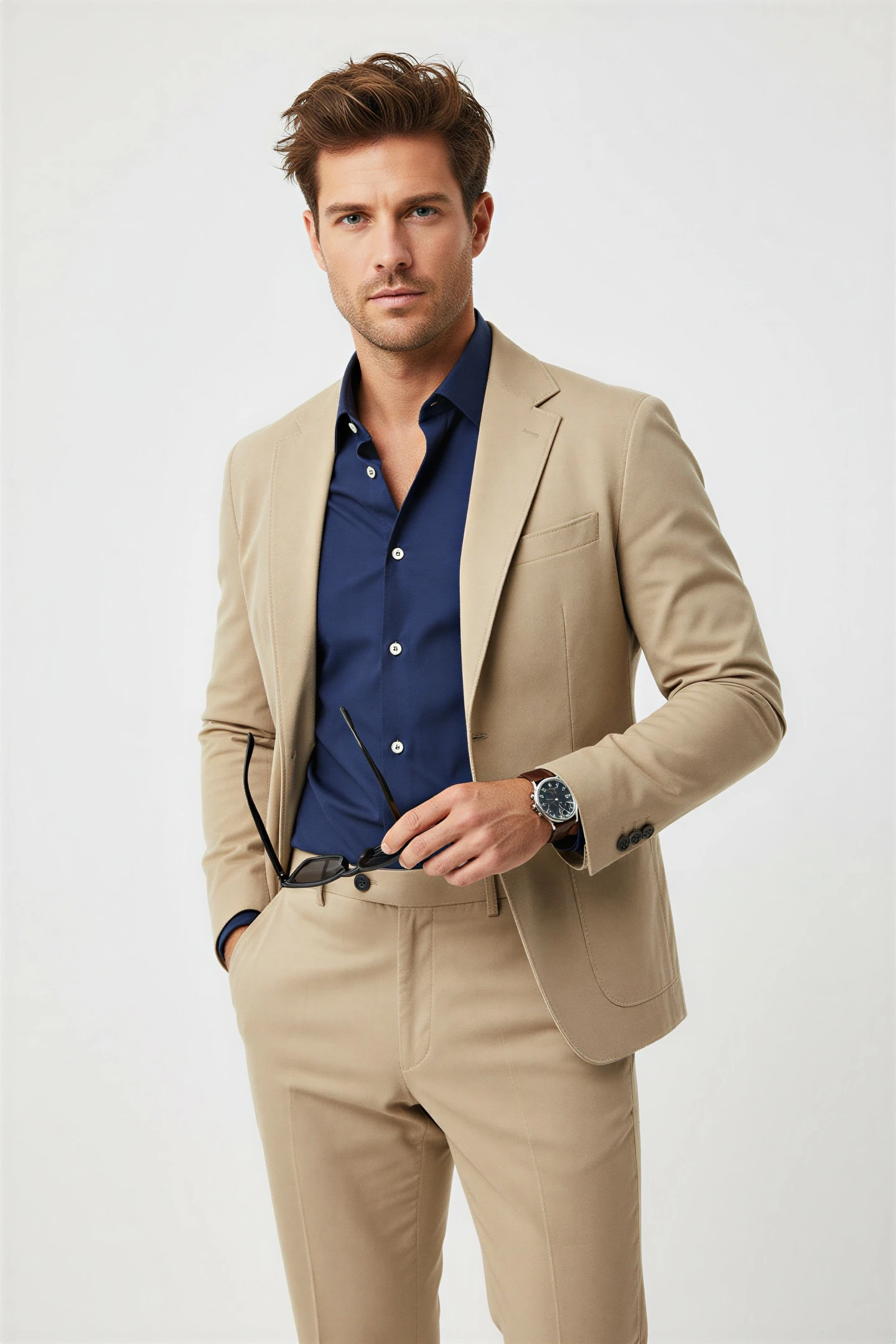 Pamuk Saten Slim Fit Gömlek