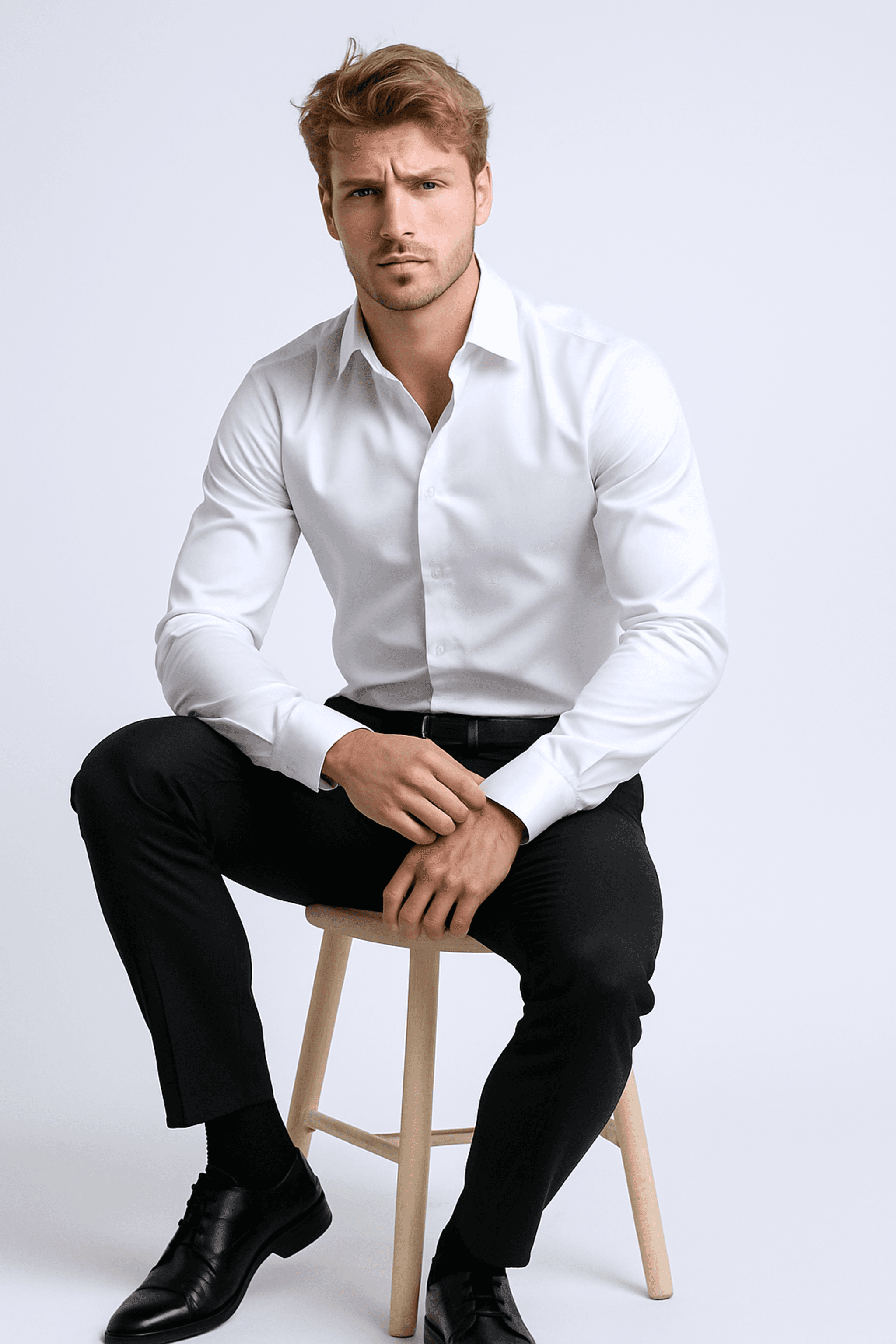 Pamuk Saten Slim Fit Gömlek