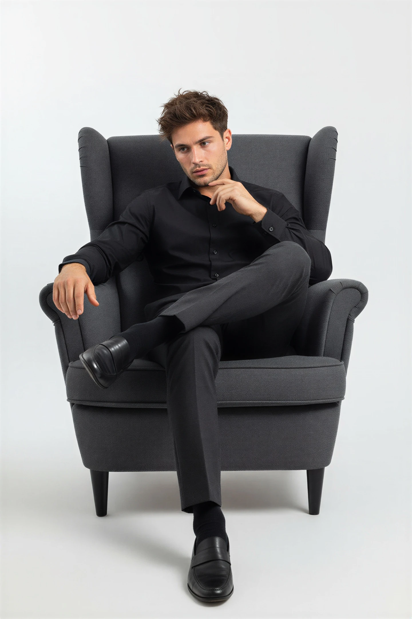 Pamuk Saten Slim Fit Gömlek