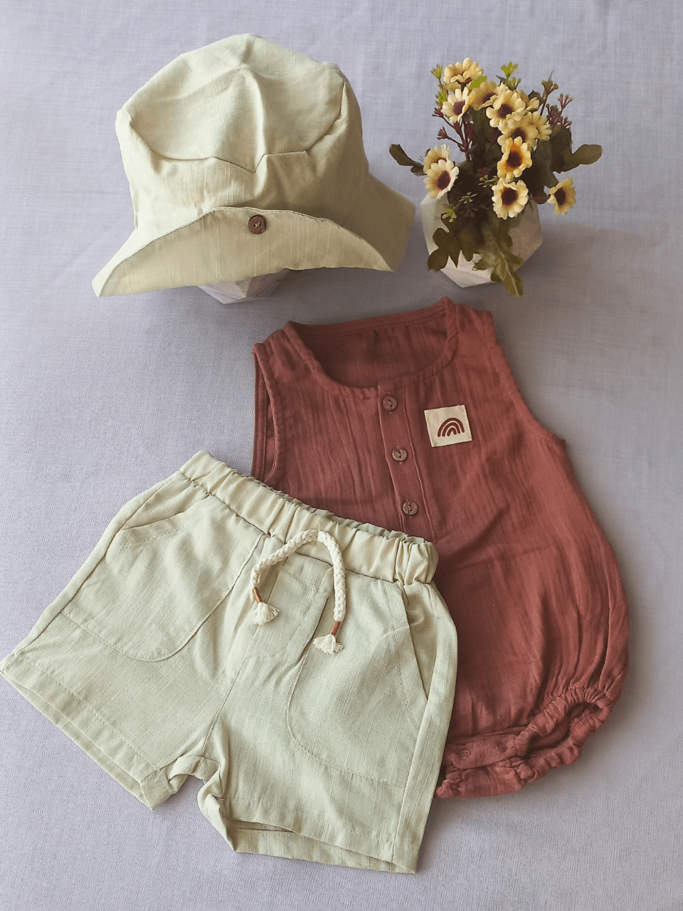 Şapkalı Çıtçıt Badili 3'lü Takım (Unisex)