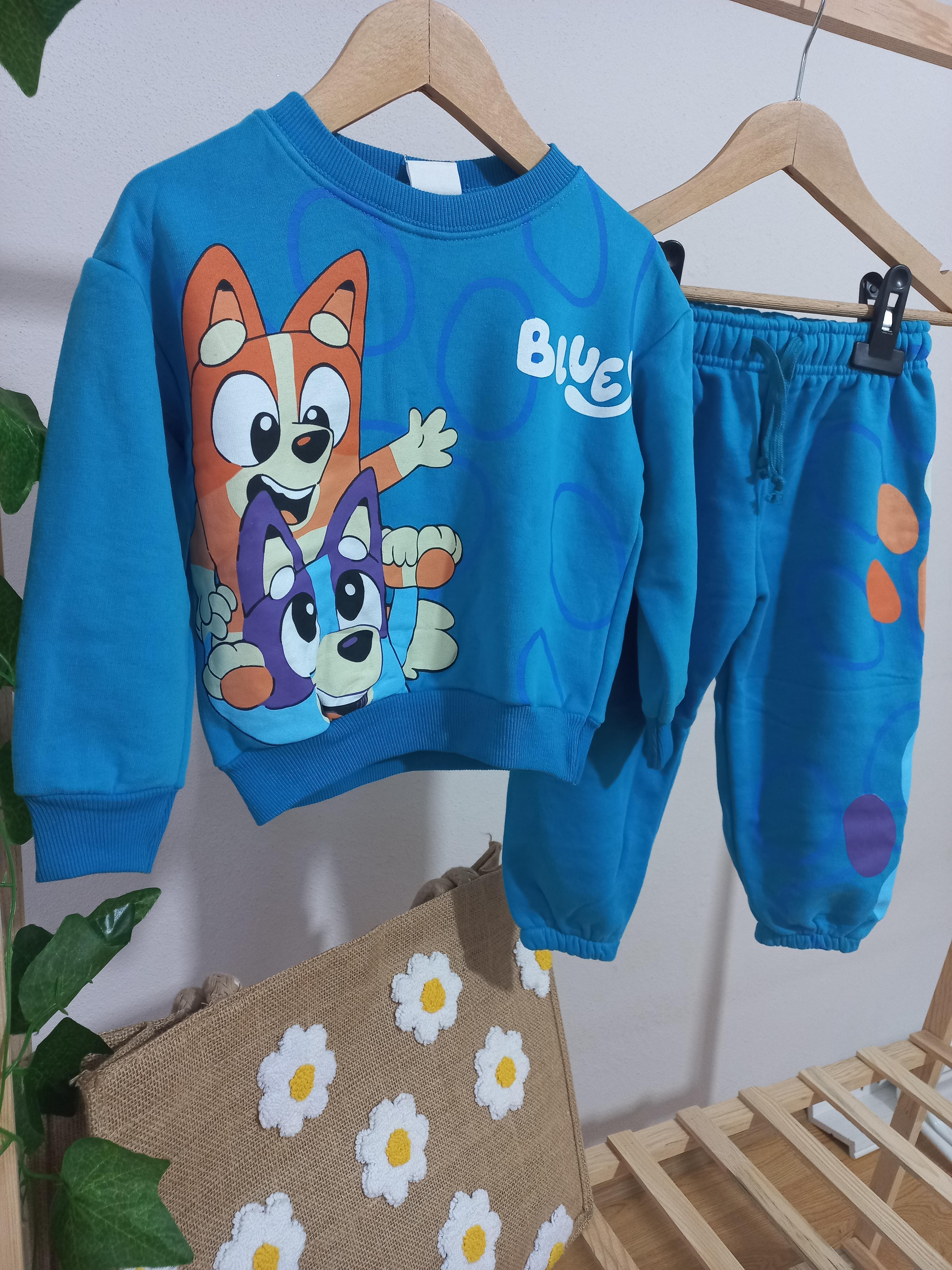 Bluey baskılı takım