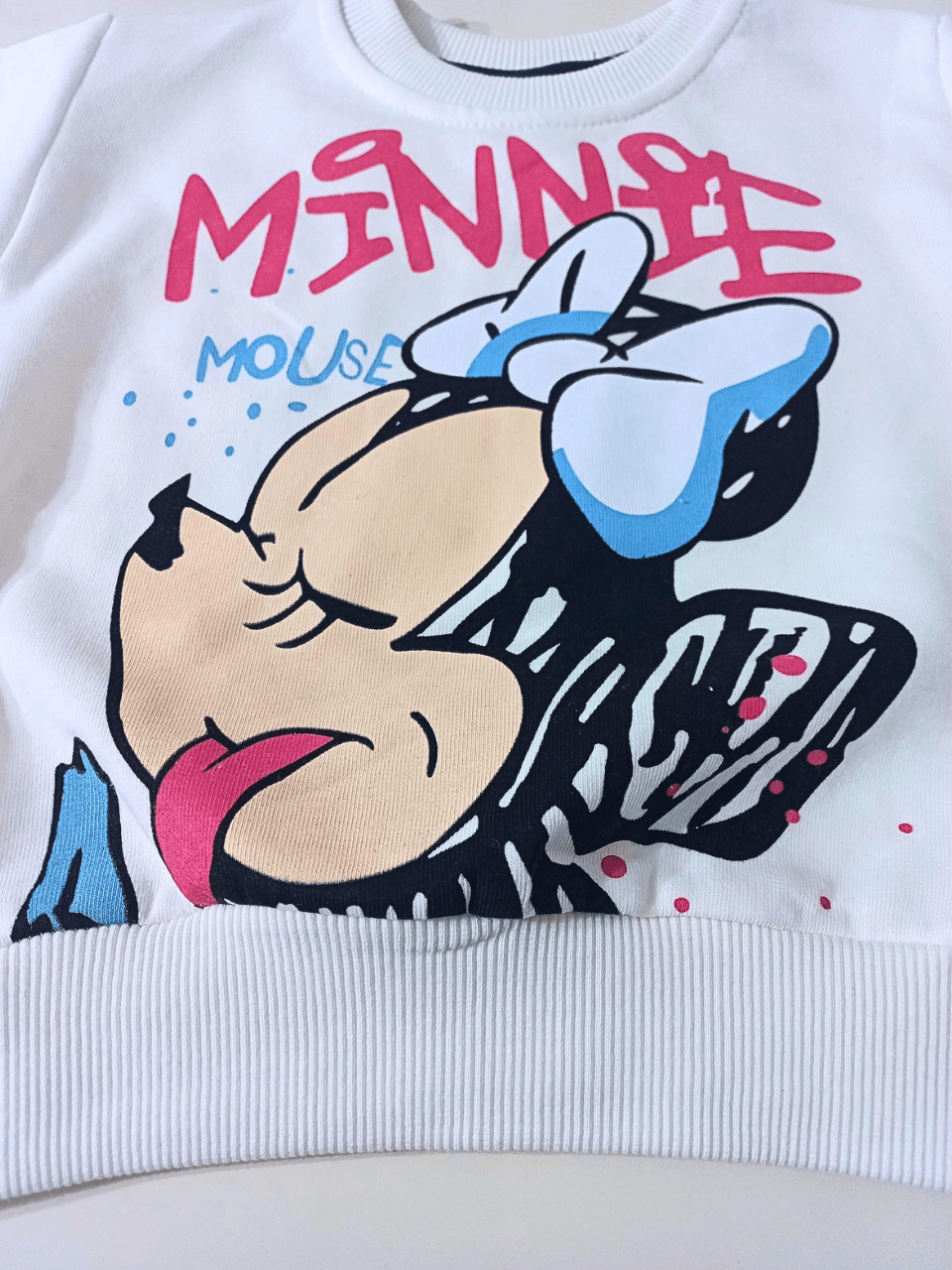 Minnie Mouse baskılı sweat