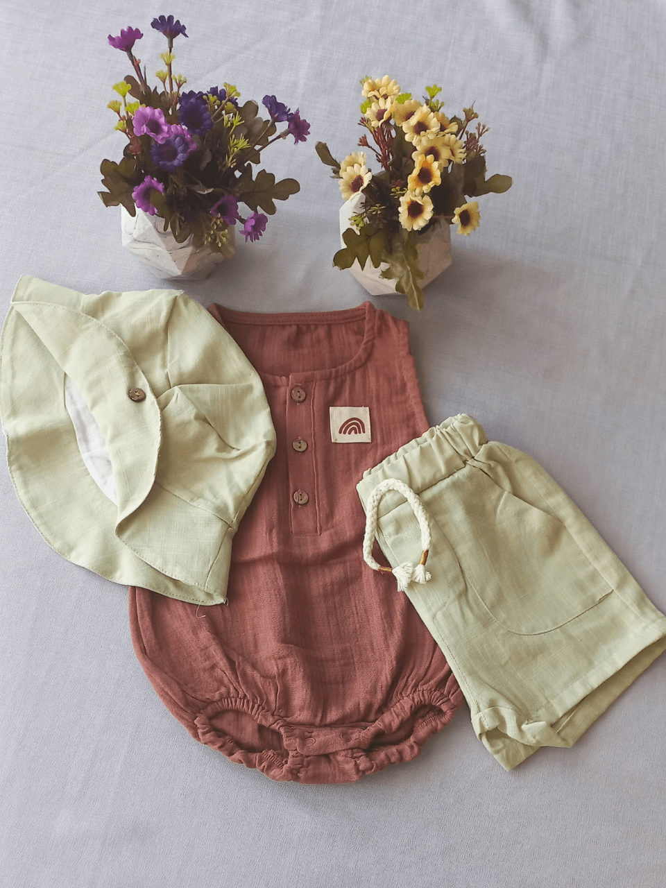 Şapkalı Çıtçıt Badili 3'lü Takım (Unisex)