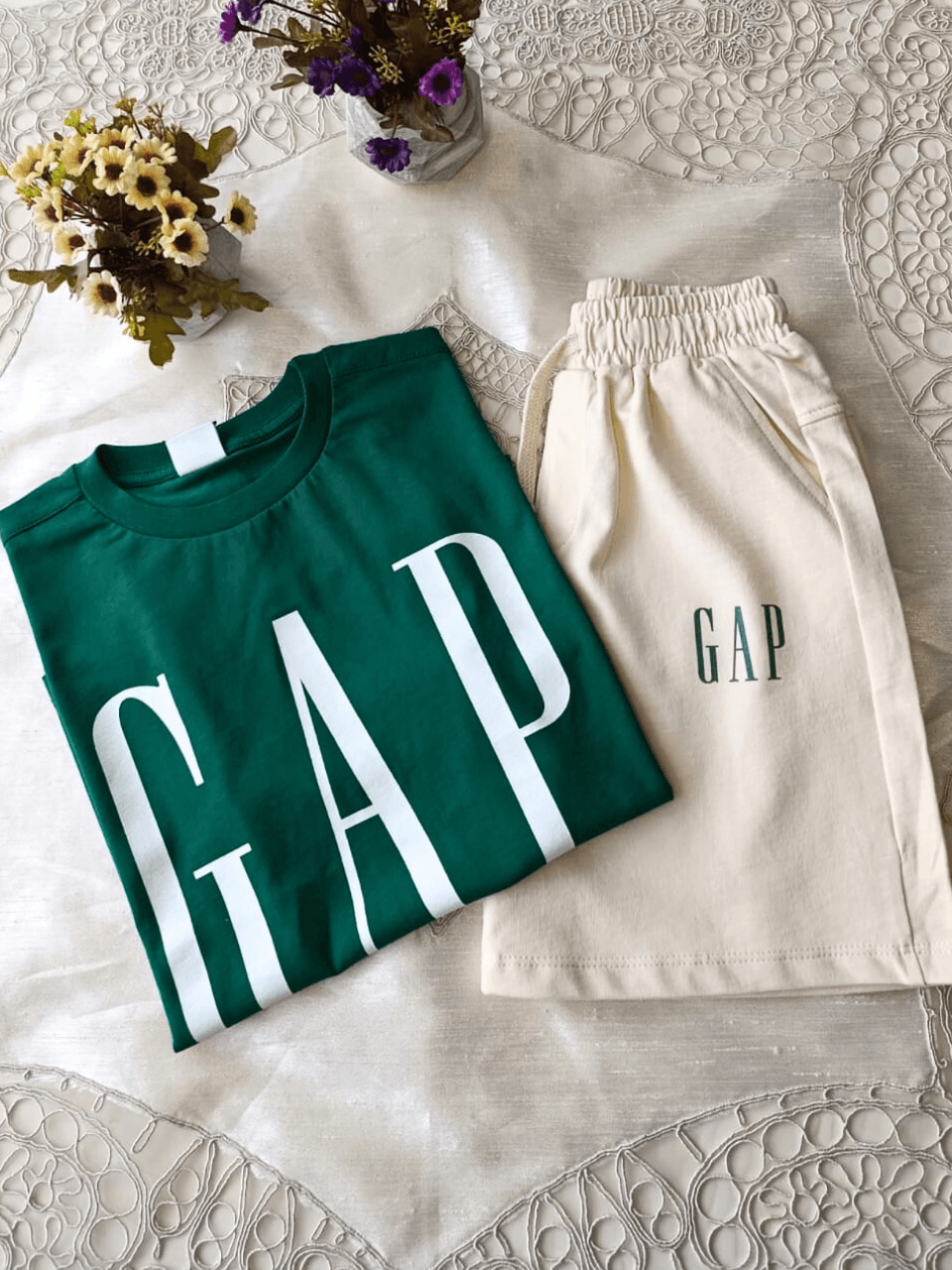 Gap Baskılı Şortlu Takım 