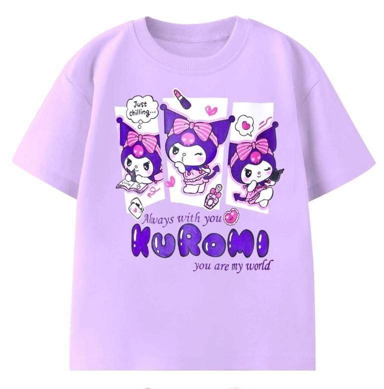 Kuromi Karakter Baskılı Tişört