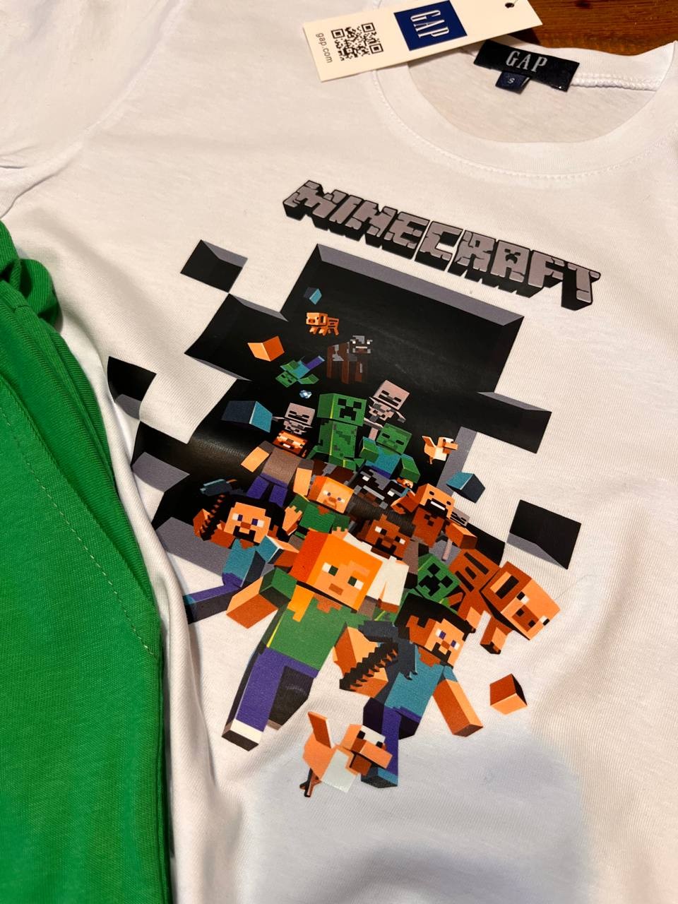 Minecraft Baskılı Şortlu Marka Takım 