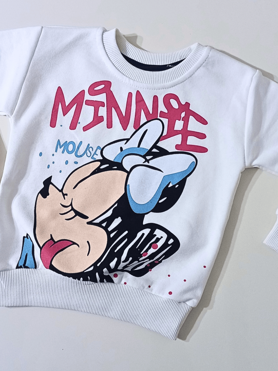 Minnie Mouse baskılı sweat