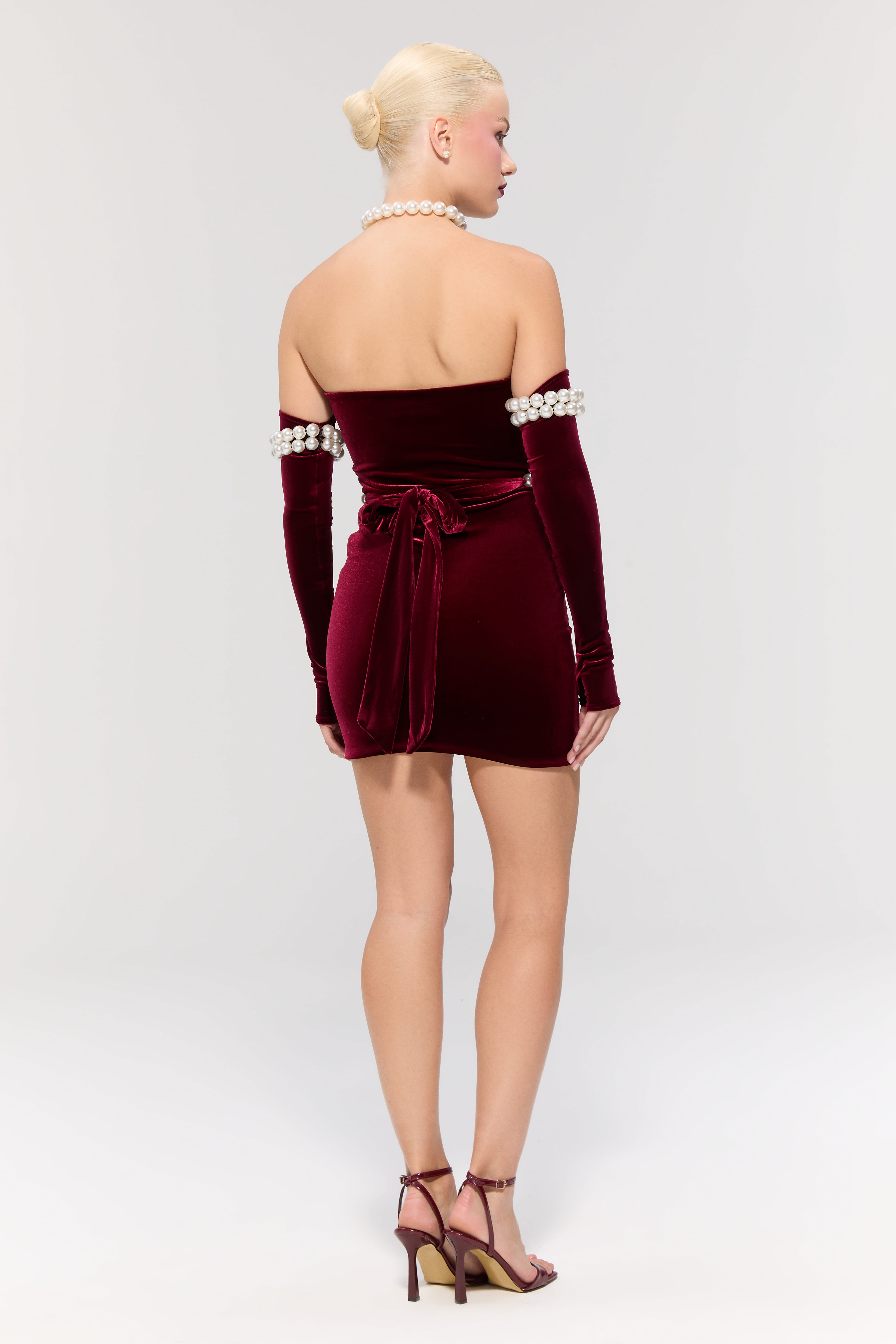 Eternal Mini Burgundy Dress