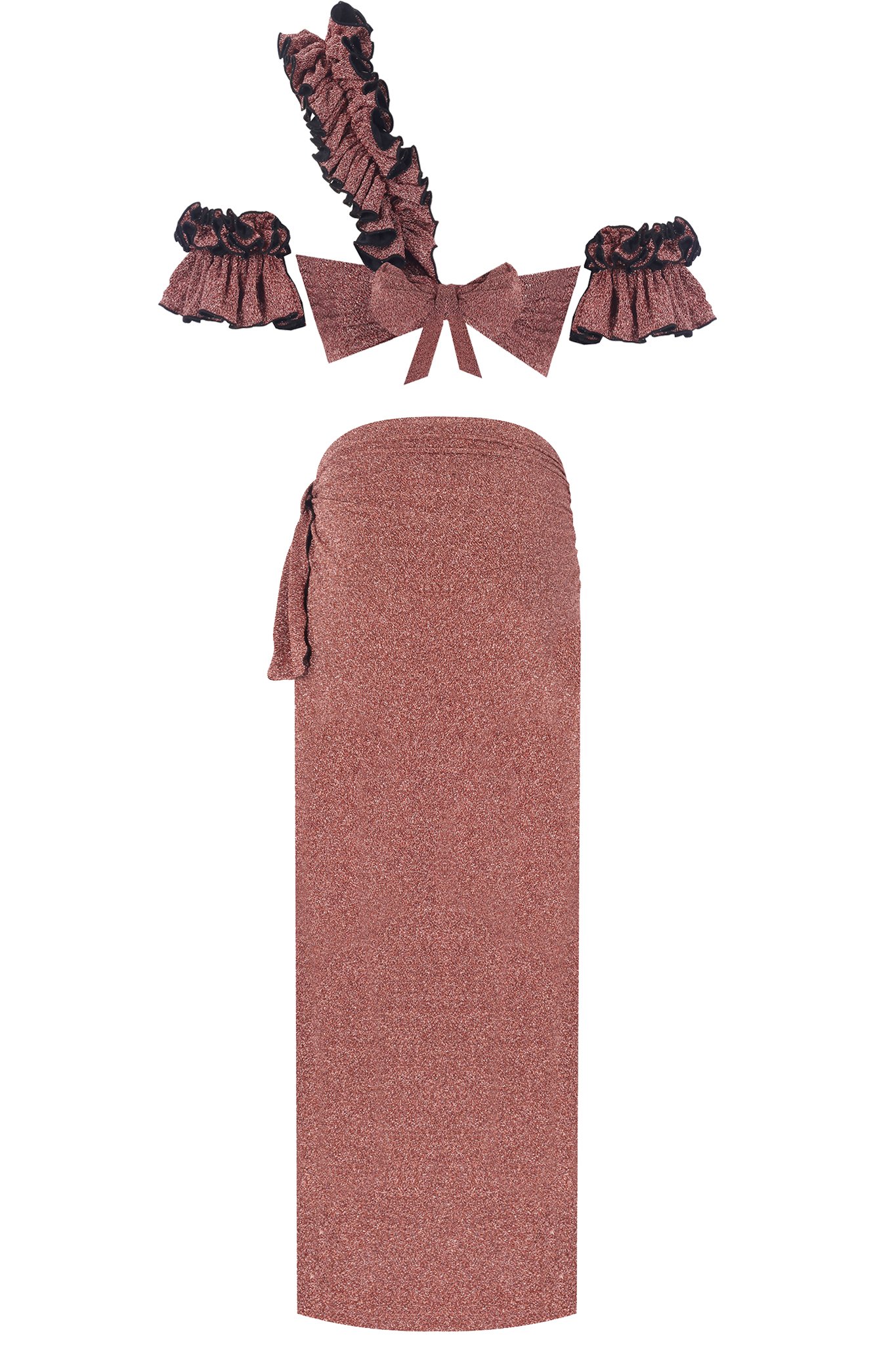 Lilou Sparkle Rose Skirt & Top Set