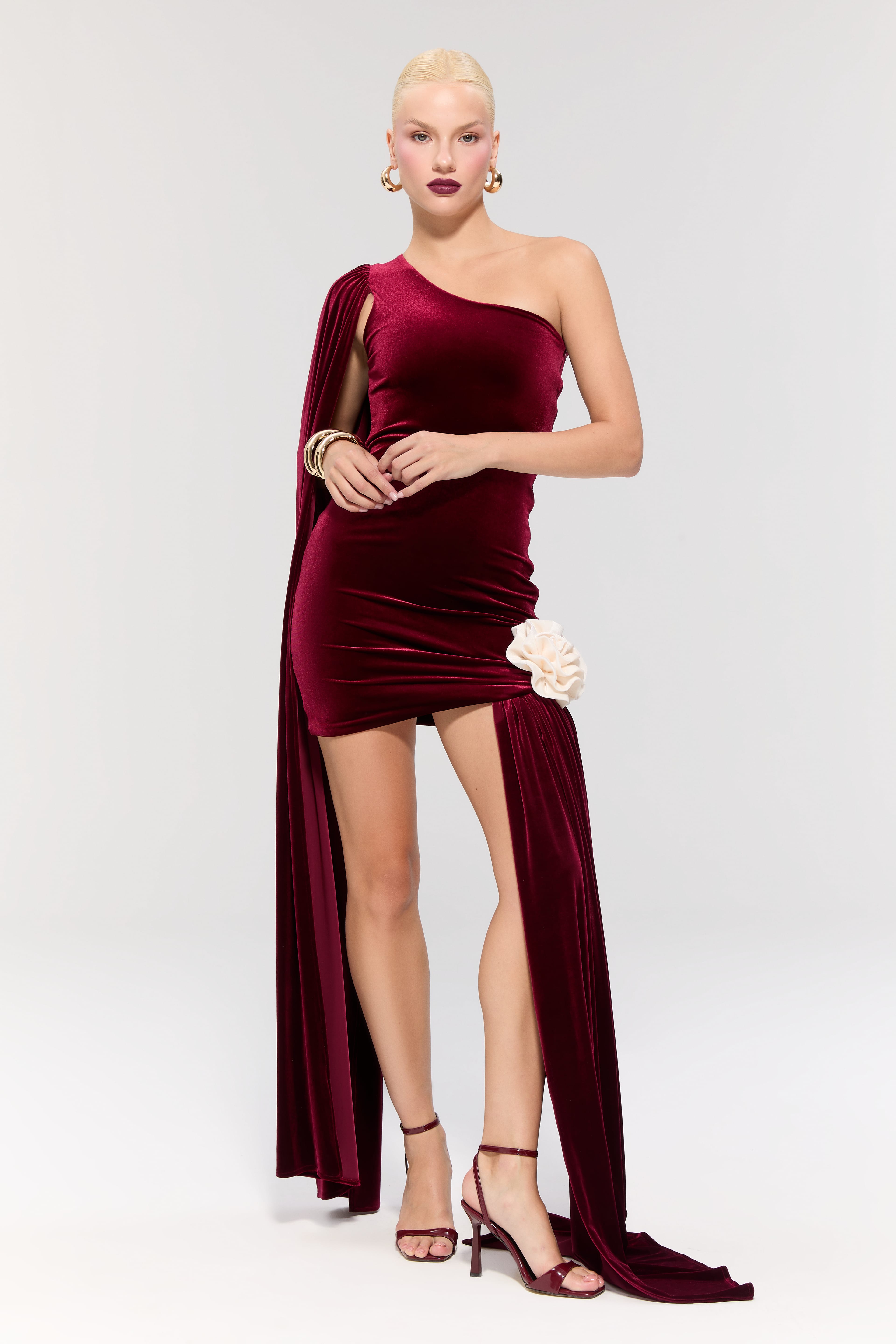 Empress Burgundy Dress