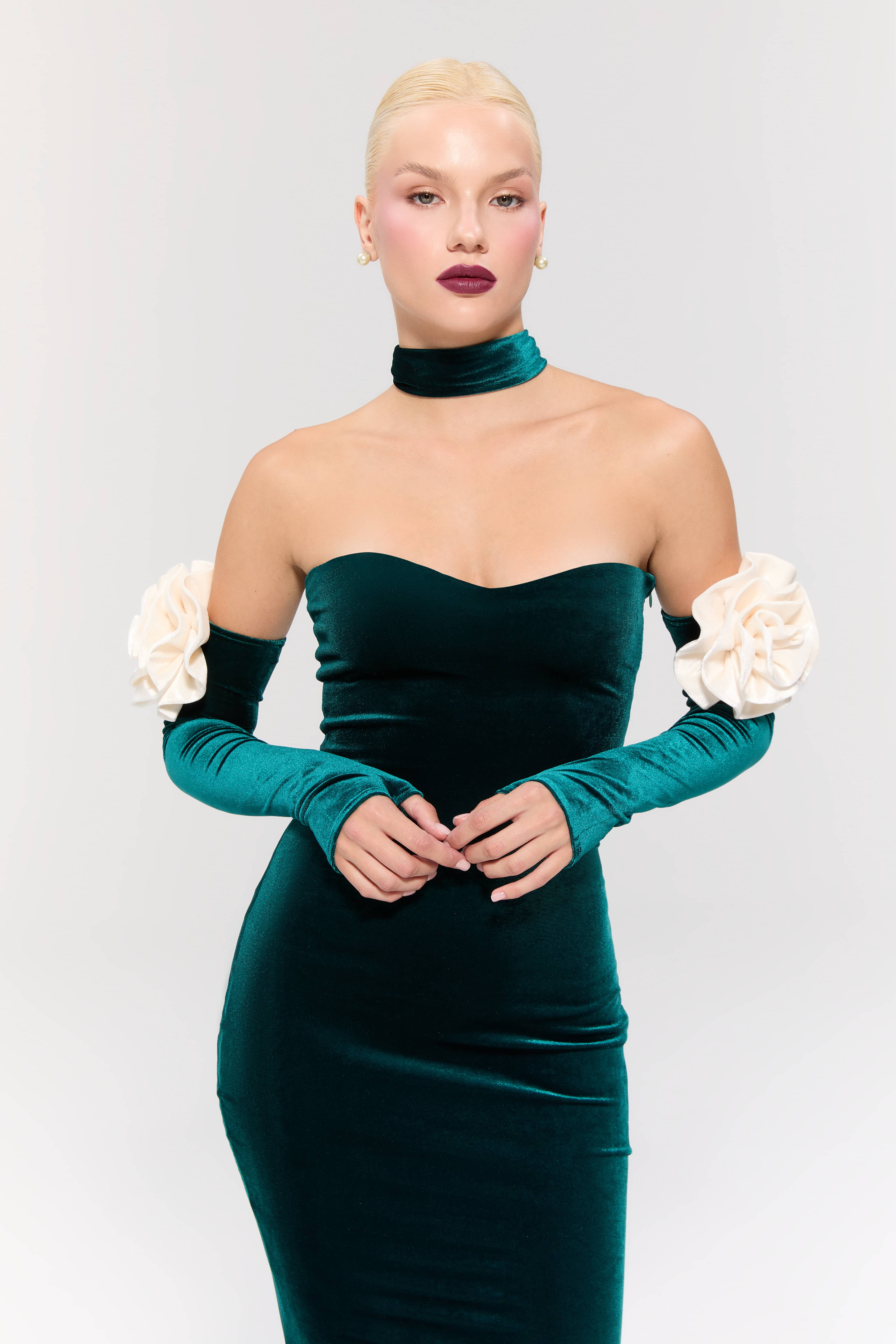 Versailles Rose Green Gown