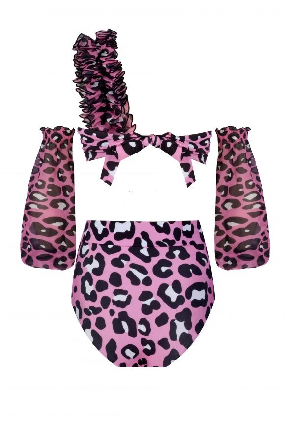 Lilou Pink Leo Bikini Set