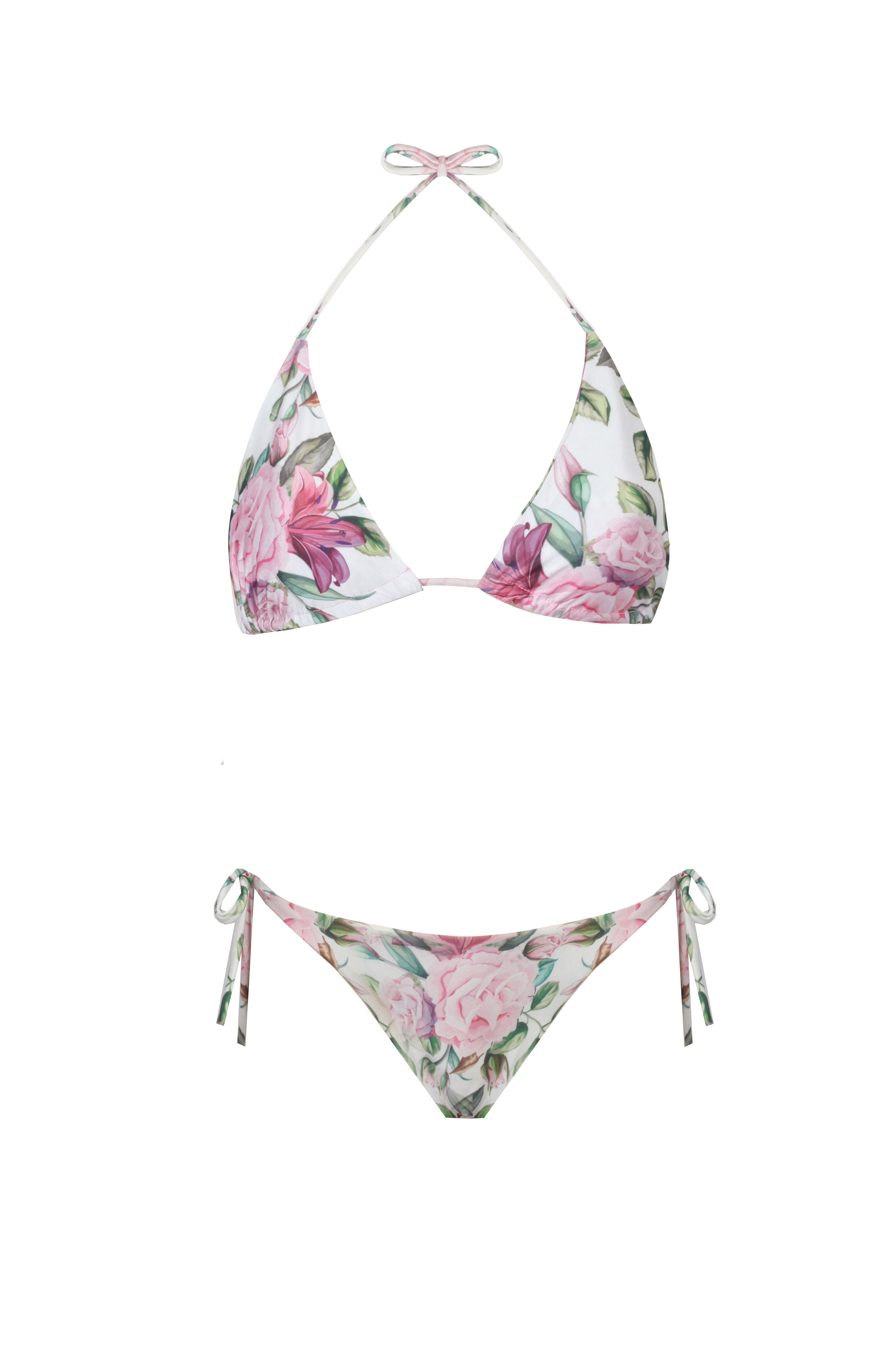 Triangle Rose Bikini Set