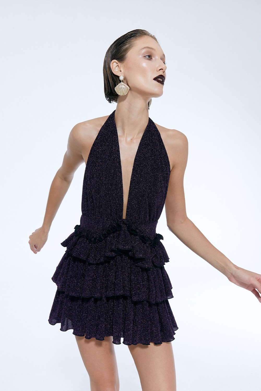 Bellano Sparkle Purple Dress