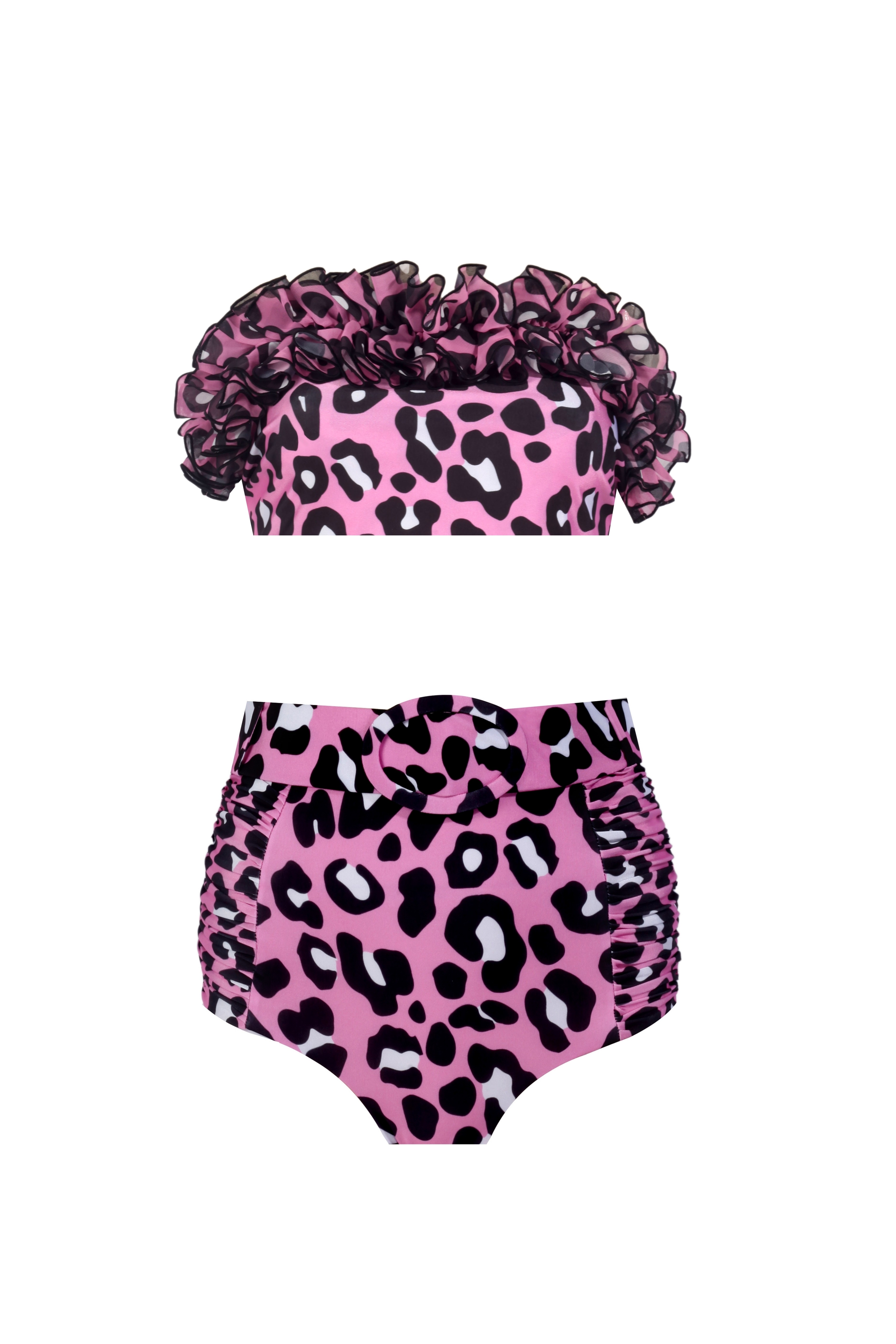 Clara Pink Leo Bikini Set