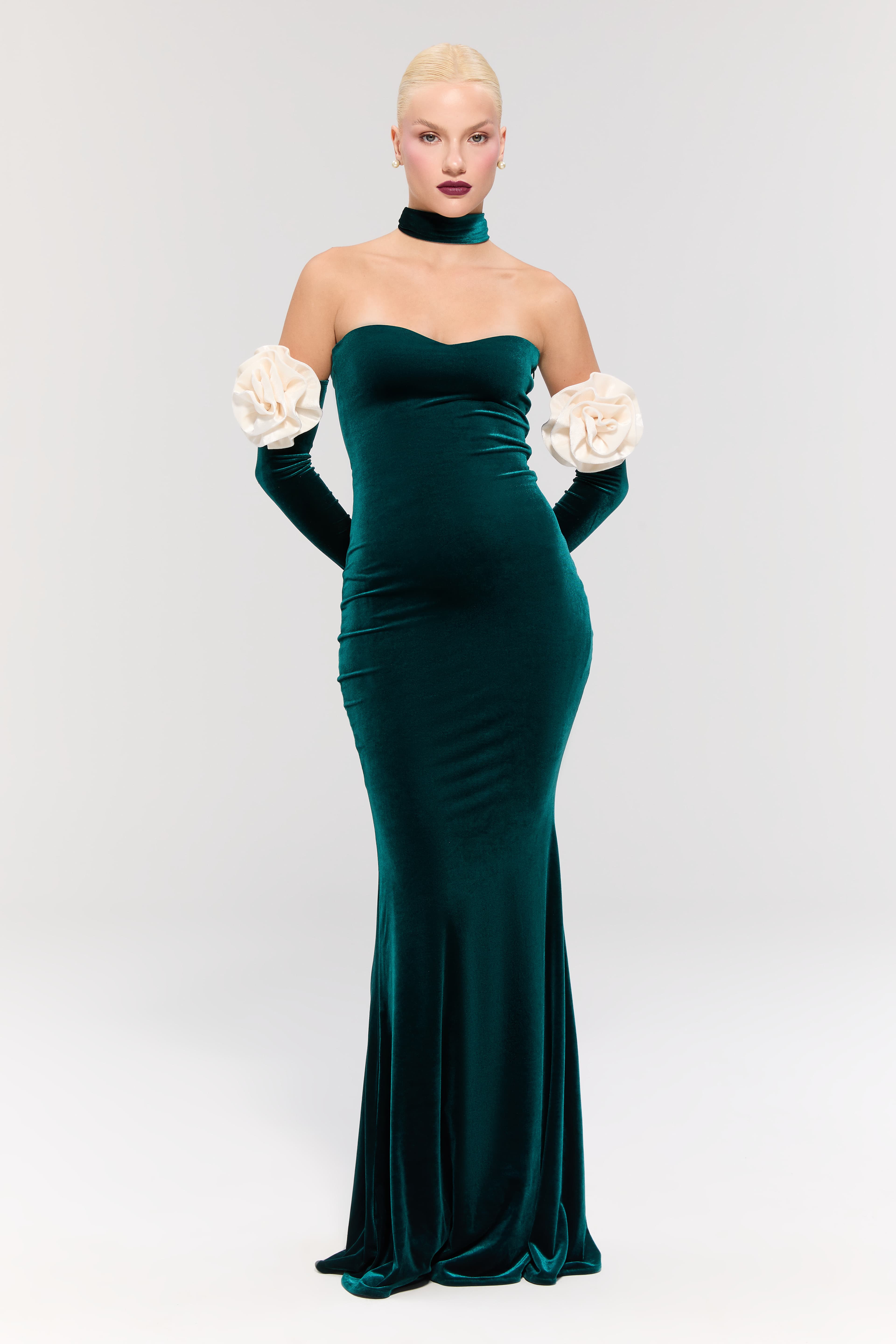 Versailles Rose Green Gown