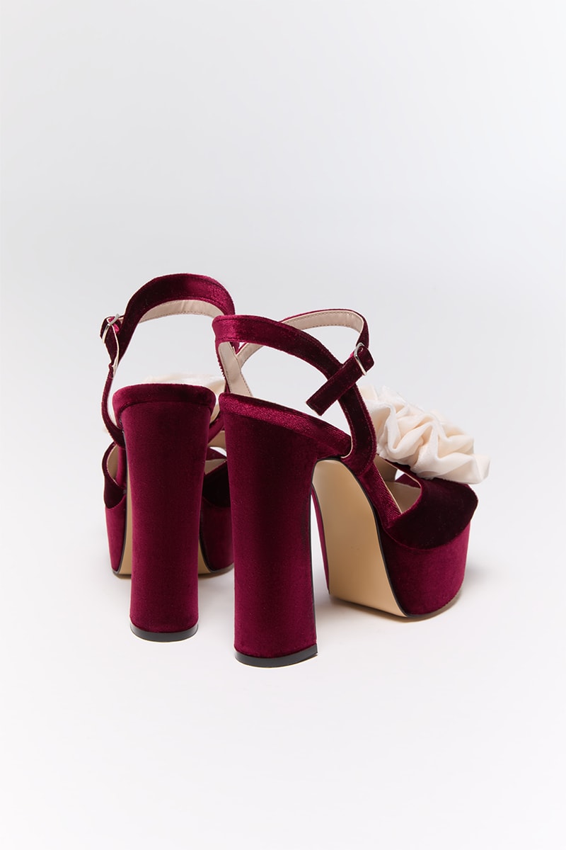 Bloom Burgundy Heels