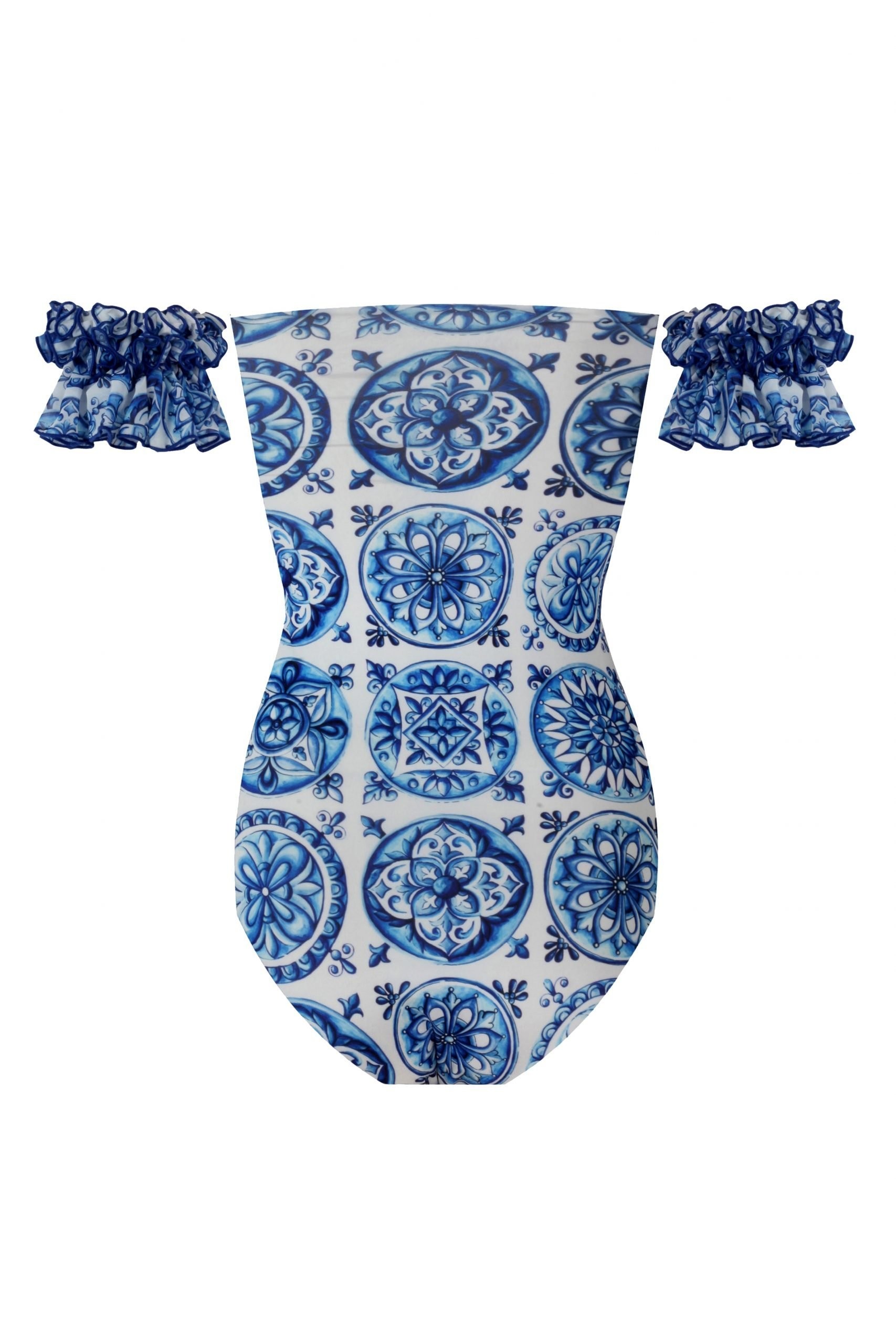 Marigold Bleu Blanc Swimsuit