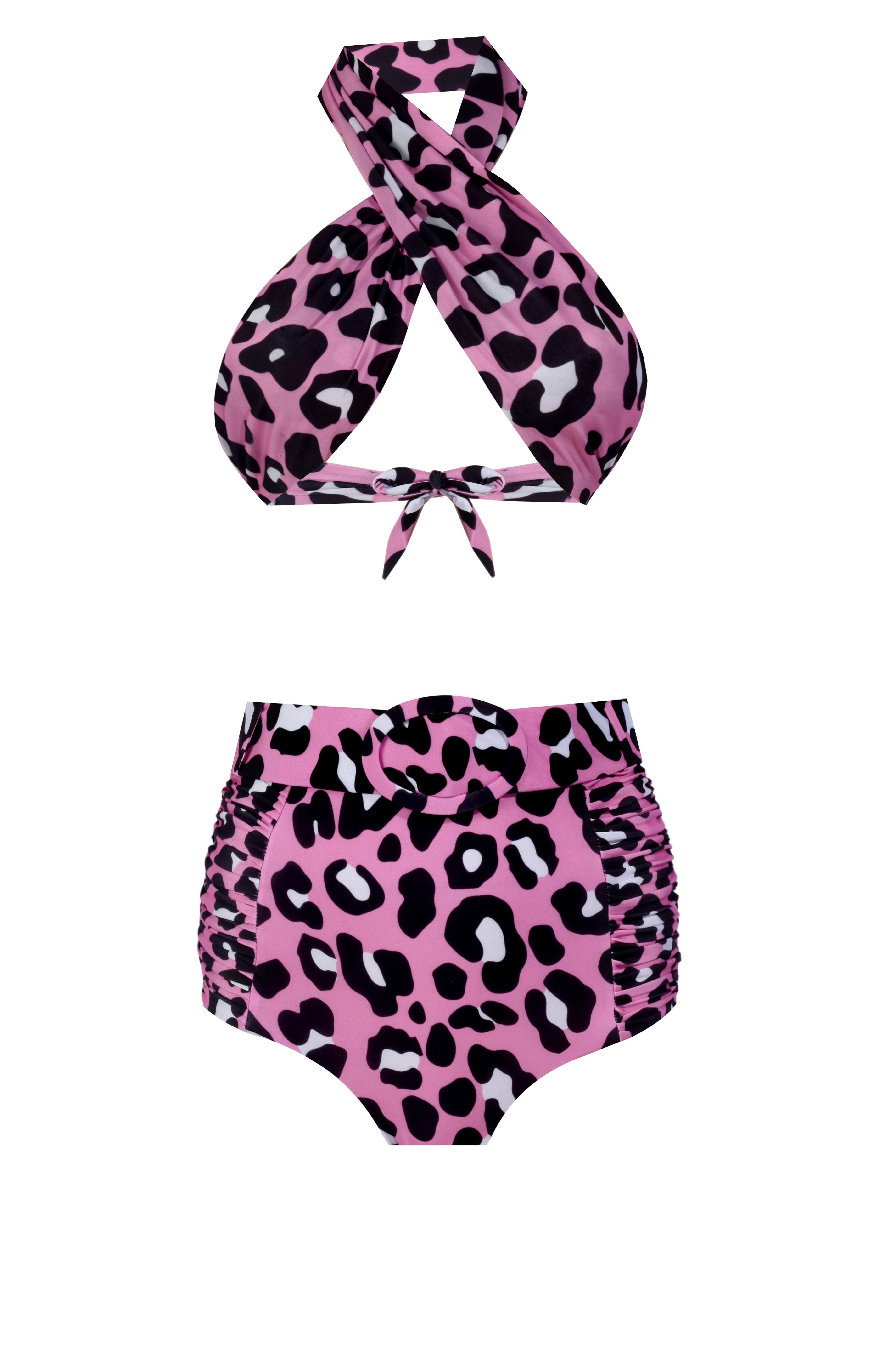 3 In 1 Pink Leo Bikini Set