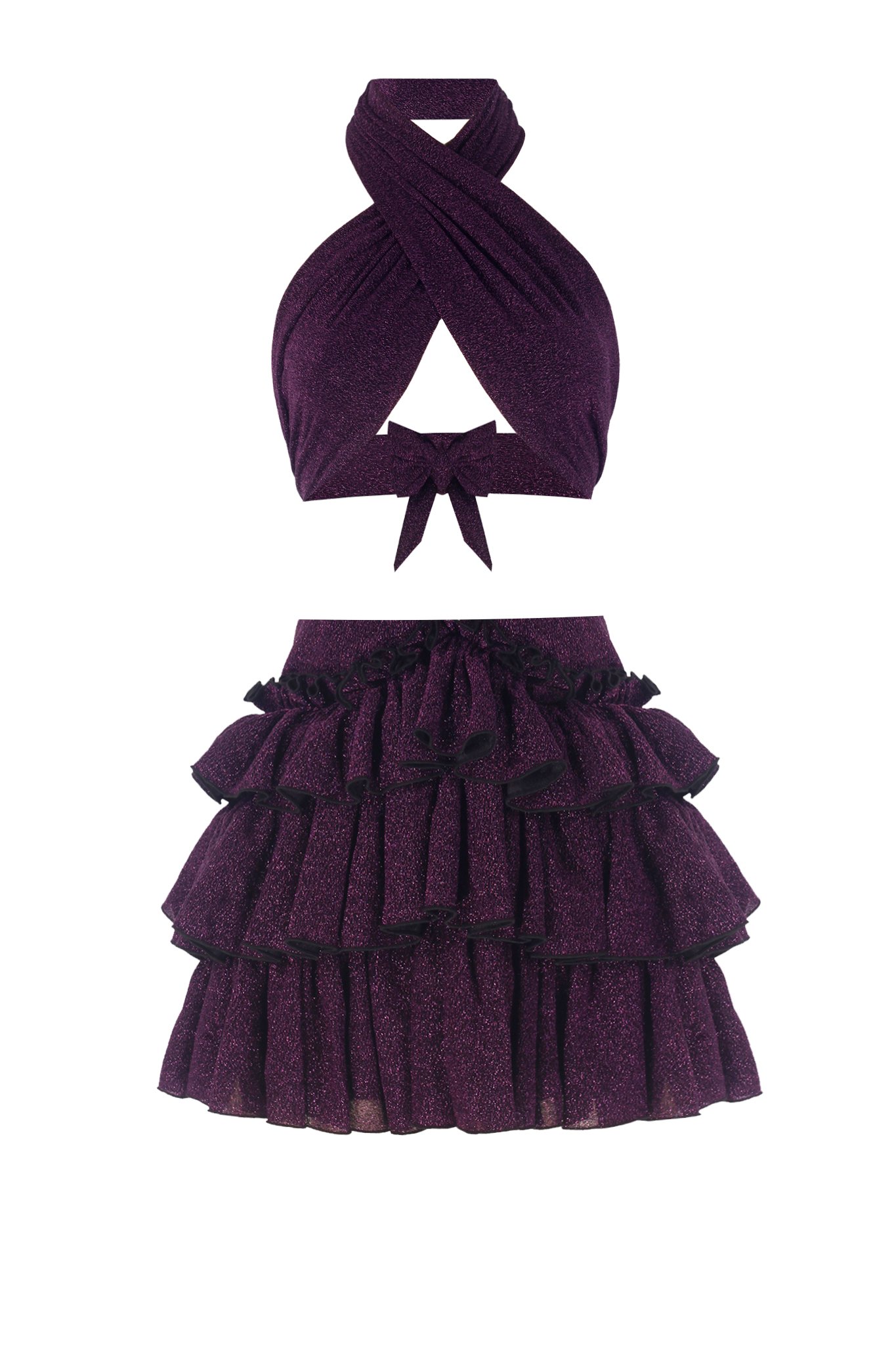 Bellano 3 In 1 Sparkle Purple Set