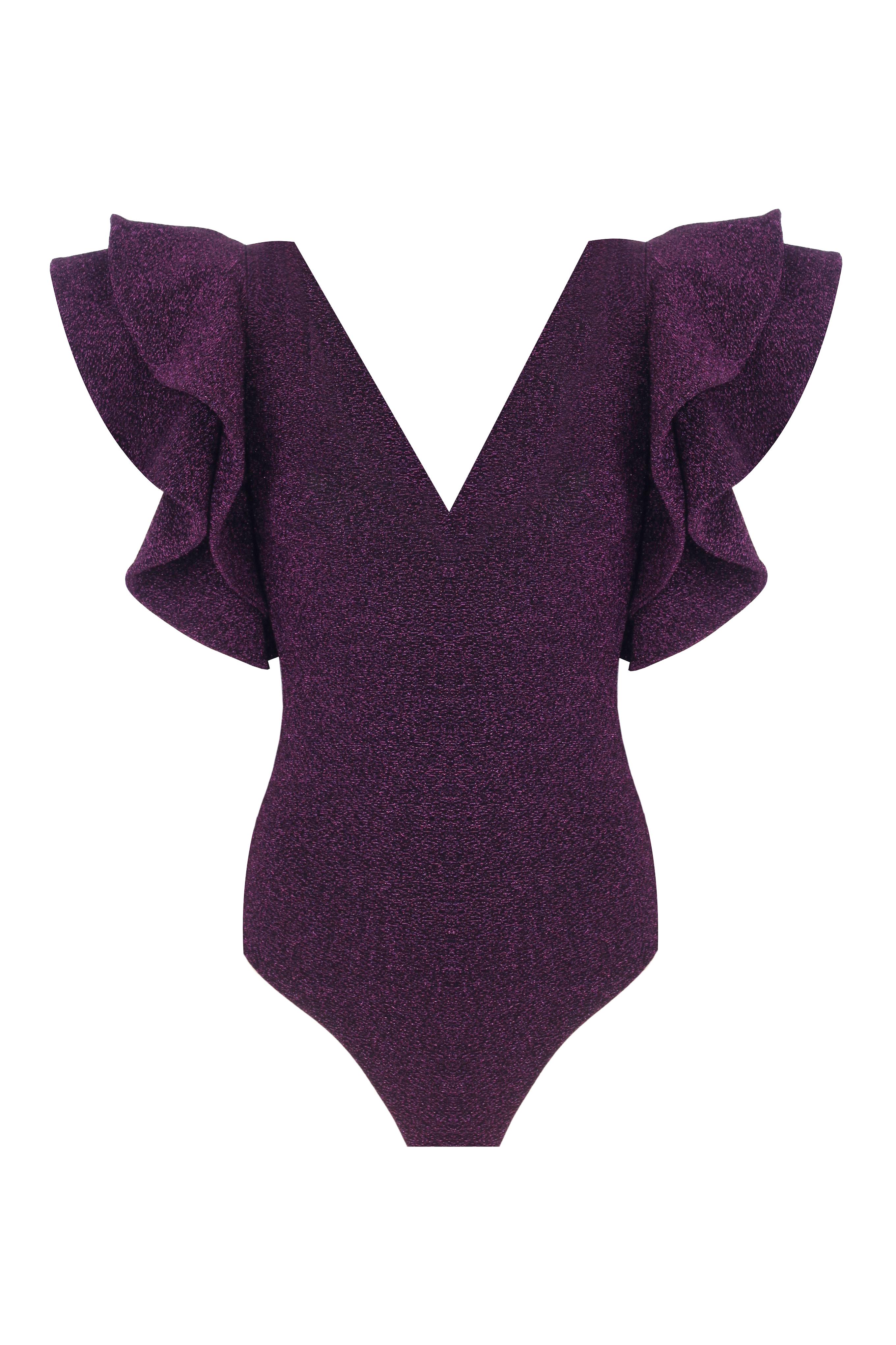 Cosmos Sparkle Purple Swimsuit