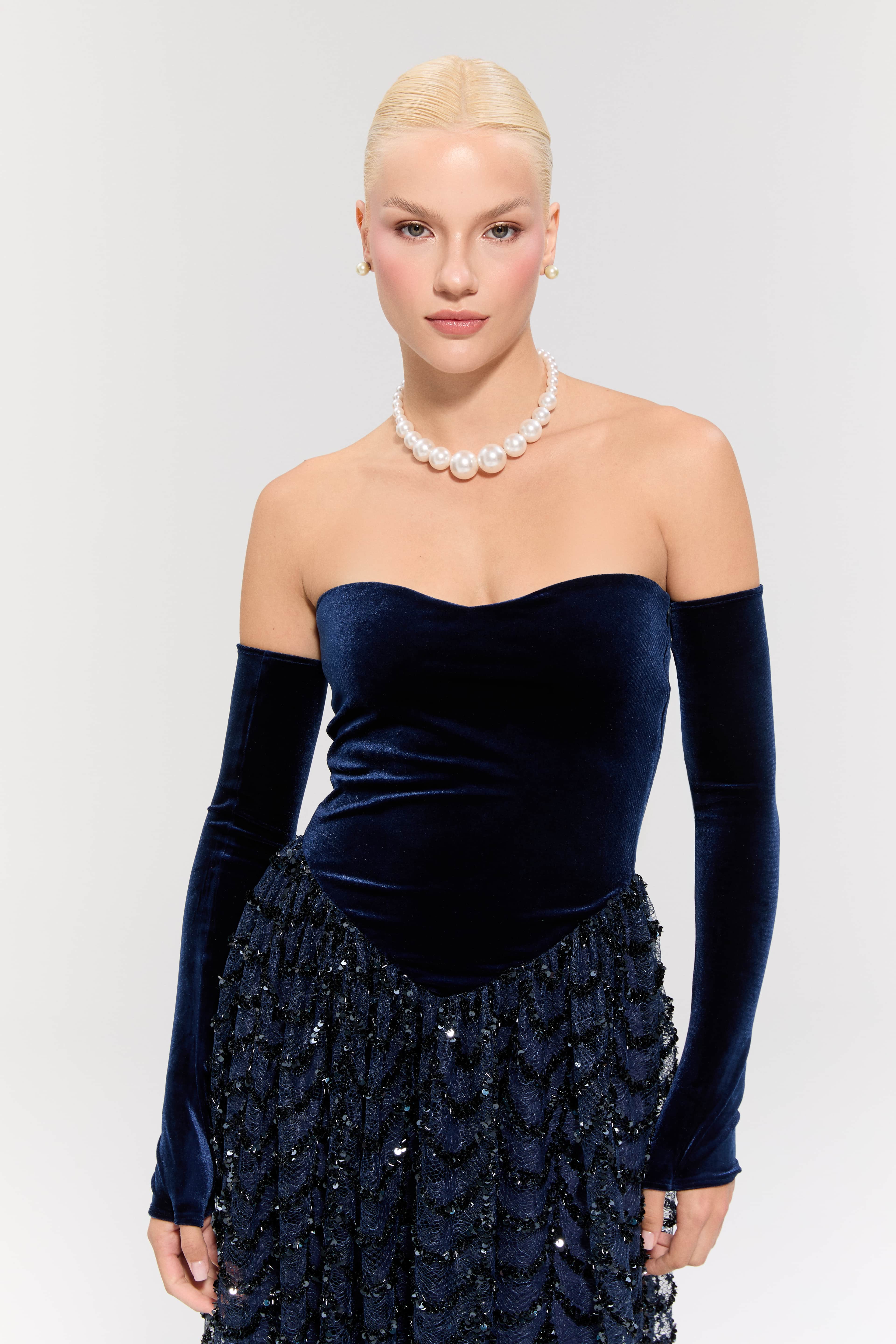 Throne of Velvet Gown