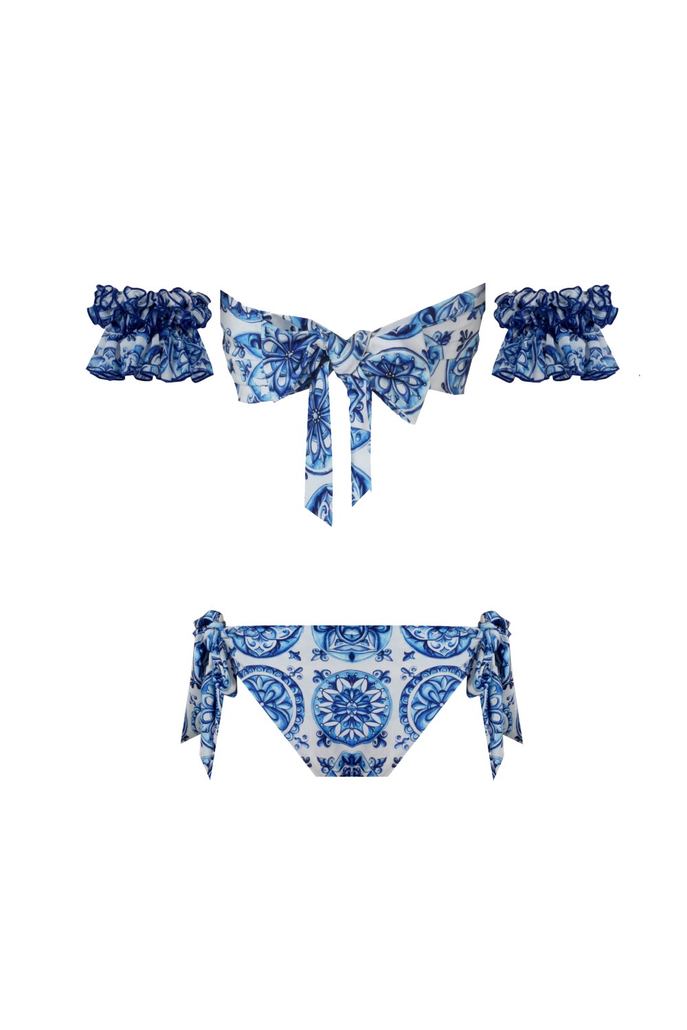 Marigold Bleu Blanc Low Waist Bikini