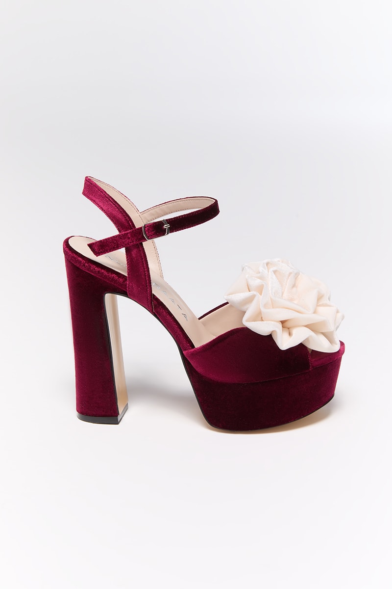 Bloom Burgundy Heels