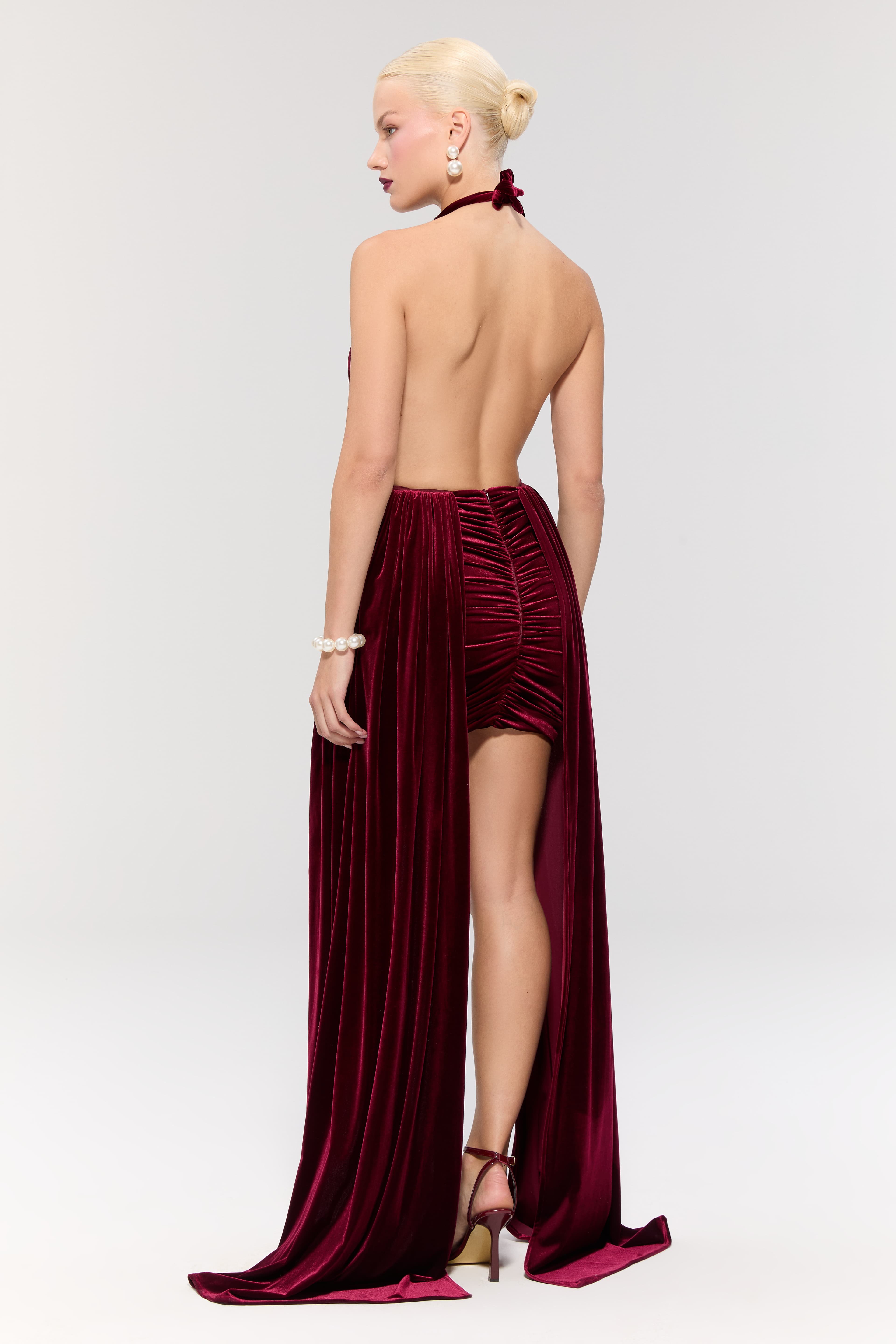 The Heiress Burgundy Dress